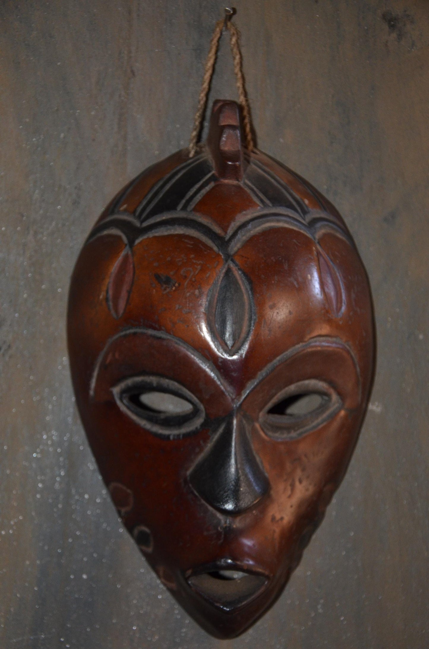 Authentic Chokwe Mask | Congolese Tribal Art | Hand-Carved Wood