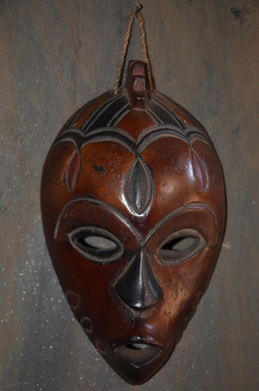 Authentic Chokwe Mask | Congolese Tribal Art | Hand-Carved Wood