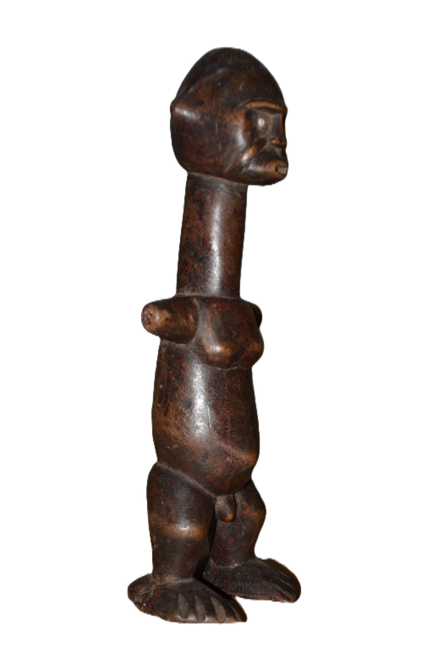 Authentic Congo Statue | Tribal Ancestral Figure | Hand-Carved Wood Art