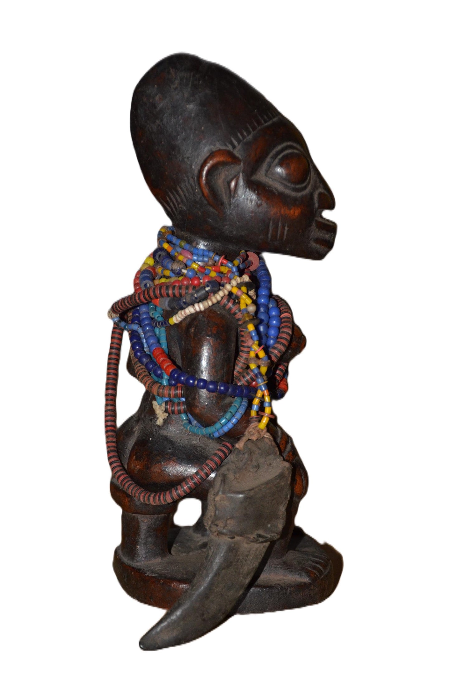 Authentic Yoruba Mother Statue | Nigerian Fertility Figure | Tribal Art
