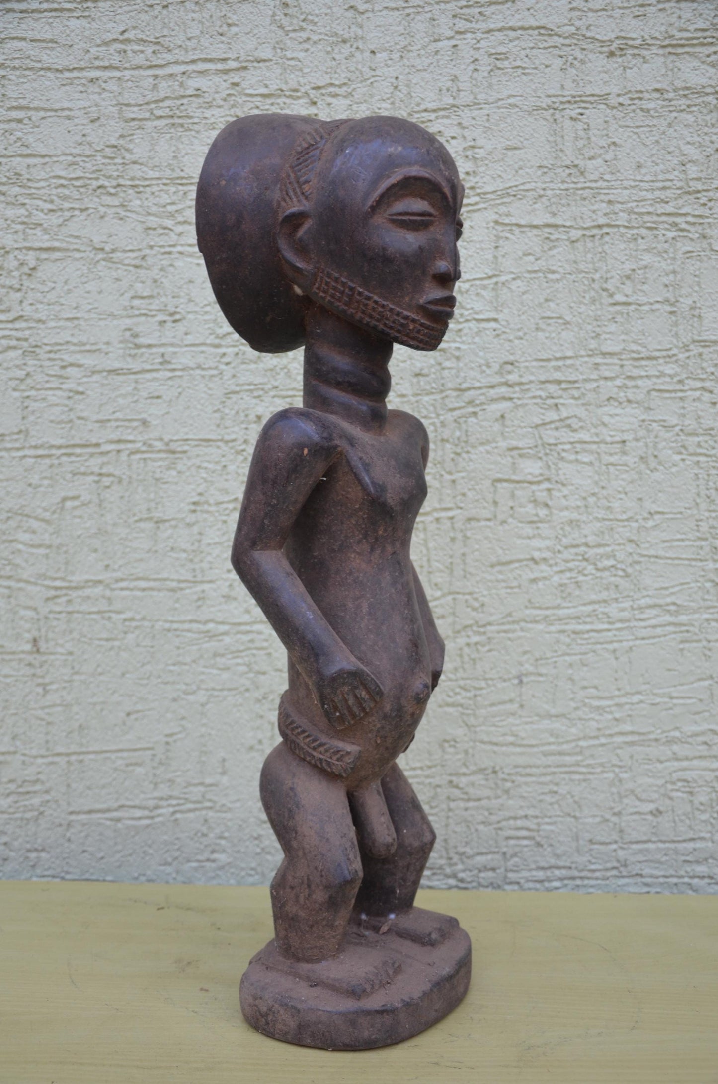 Large Hemba Luba Male Ancestor Statue | DRC Tribal Art