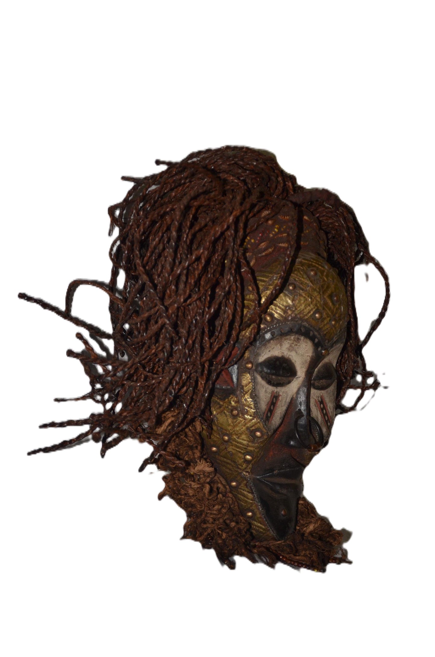 Authentic Chokwe Mask | Congolese Tribal Art | Hand-Carved Wood Sculpture