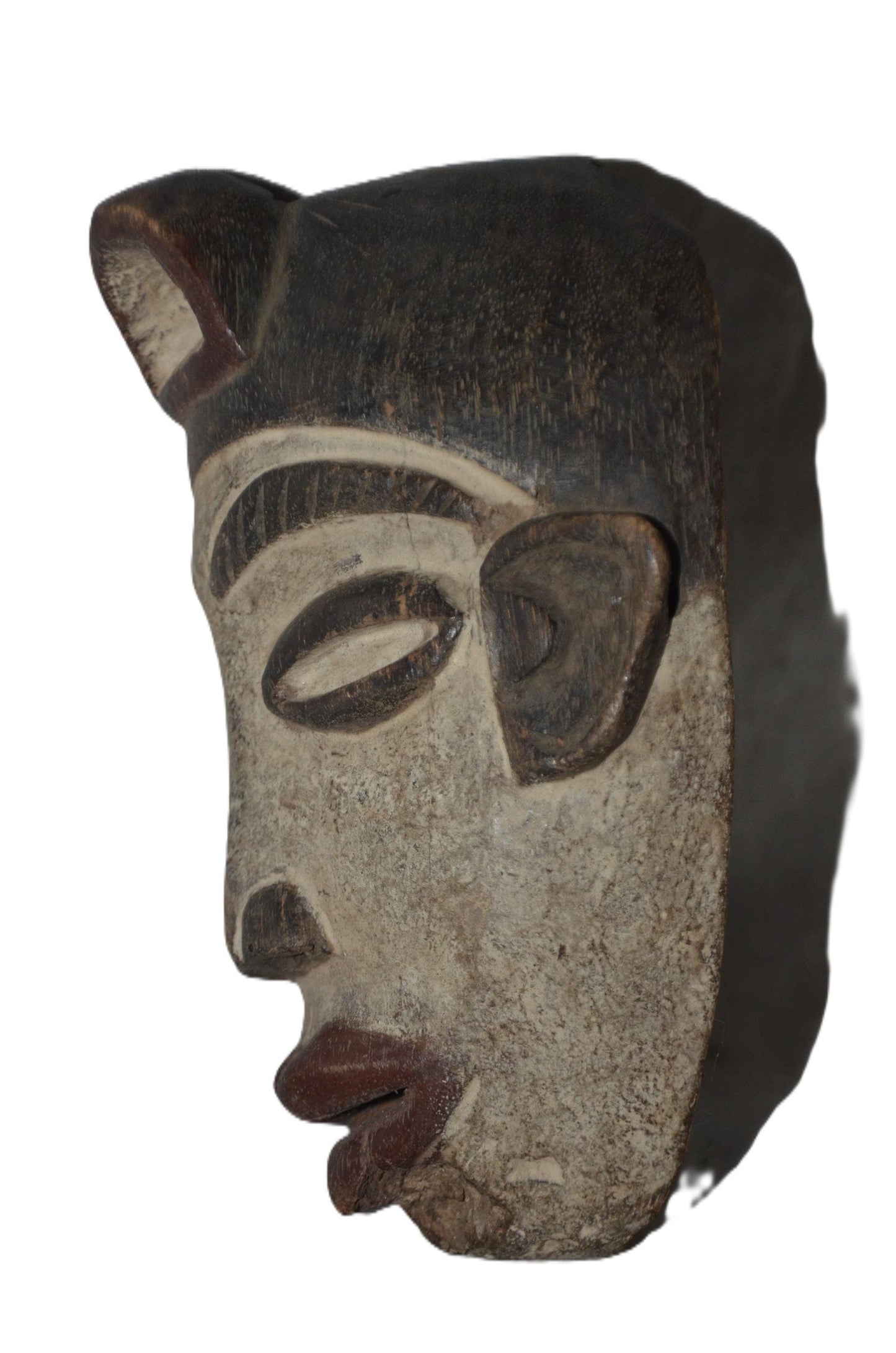 Authentic Bapunu Mask | Punu Tribal Art | Congolese Wood Wall Sculpture