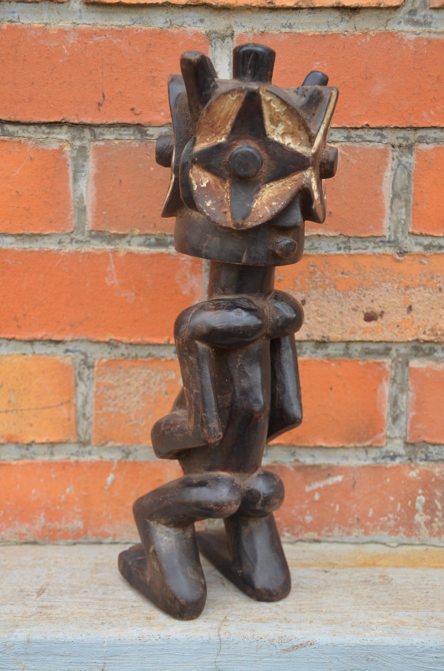 Authentic Buyu/Bembe Ancestral Figure | Janiform Guardian