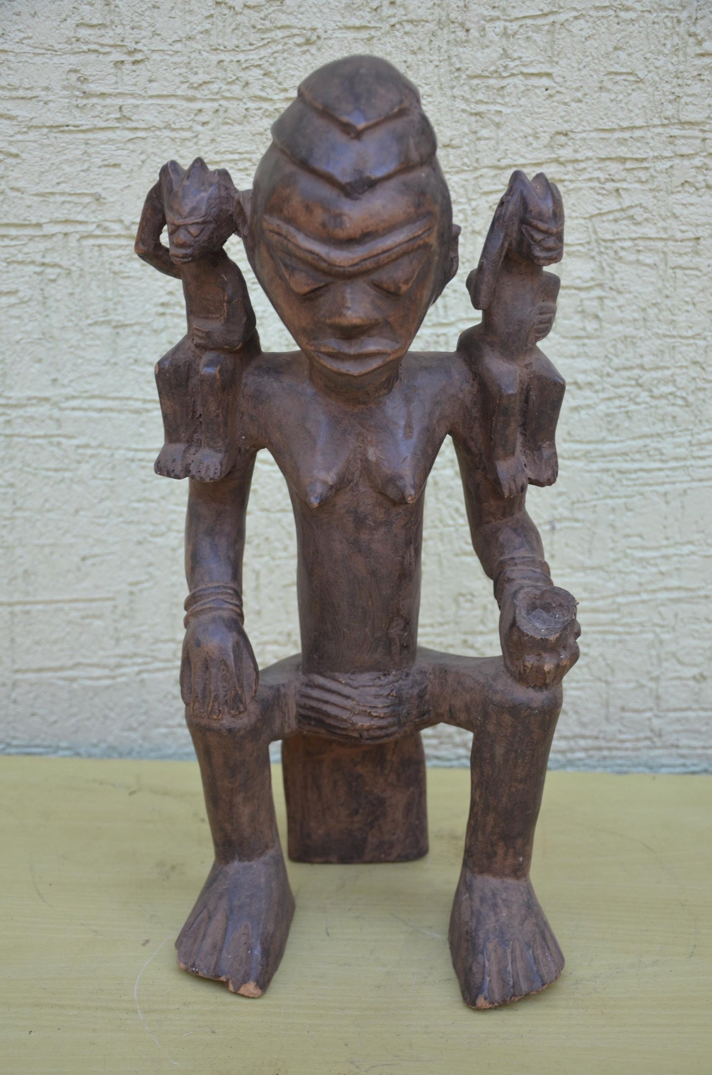 Authentic Yoruba Maternity Figure | Nigerian Tribal Art