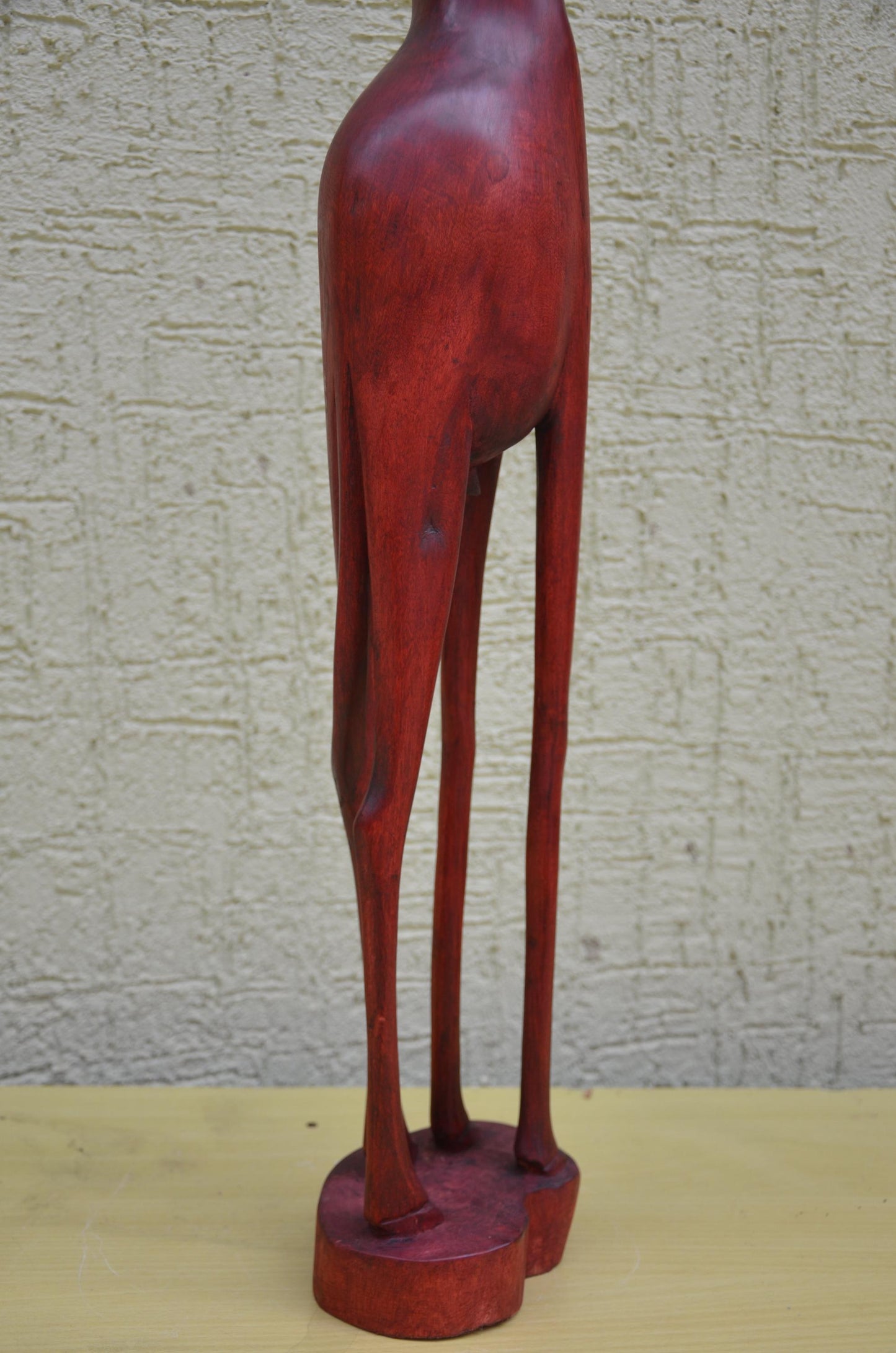 Monumental African Wooden Giraffe Sculpture | Wildlife Art