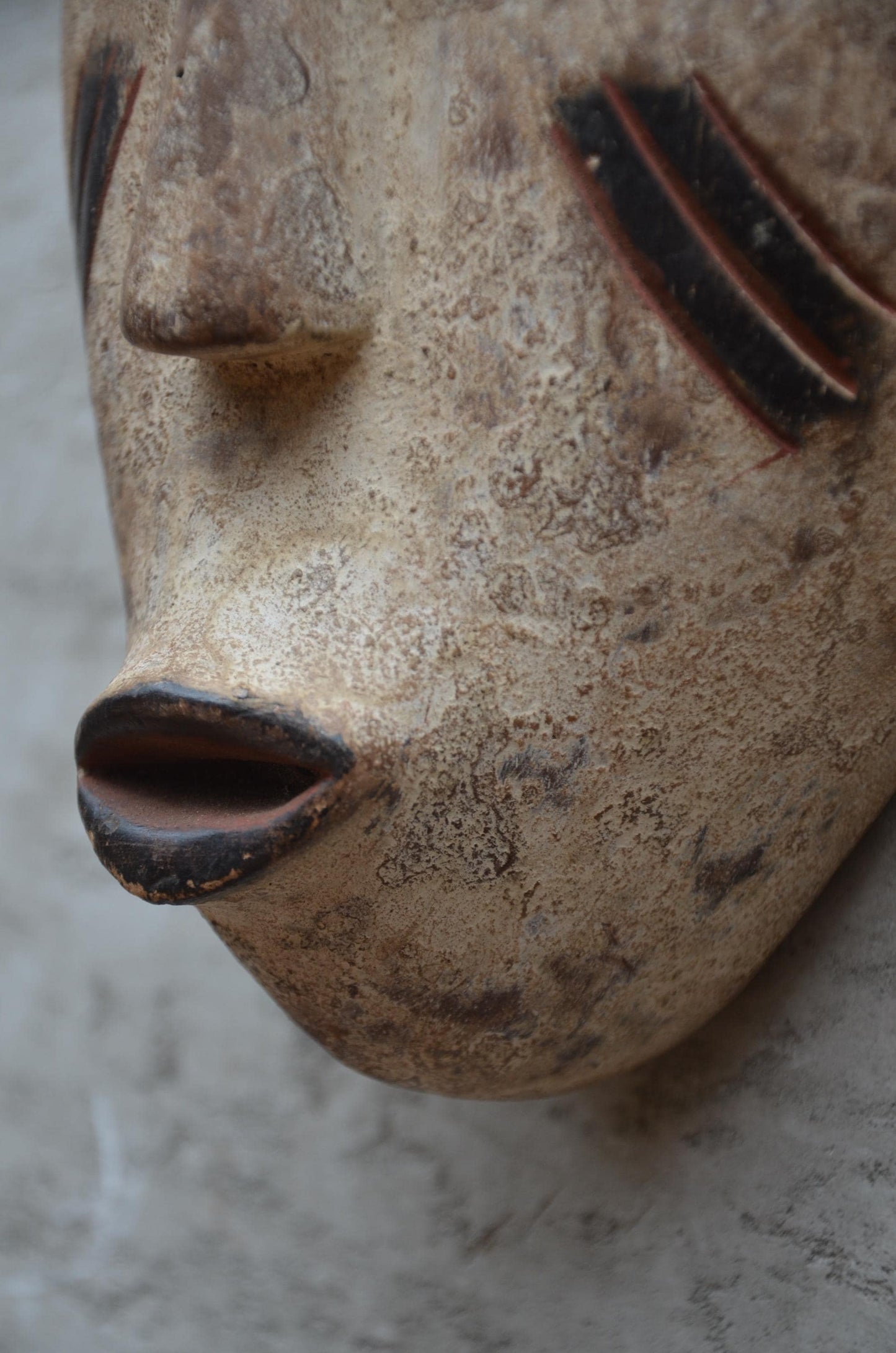 Fang Mitsogo Mask – 12" Hand-Carved Wood Wall Art – Gabonese Tribal Decor