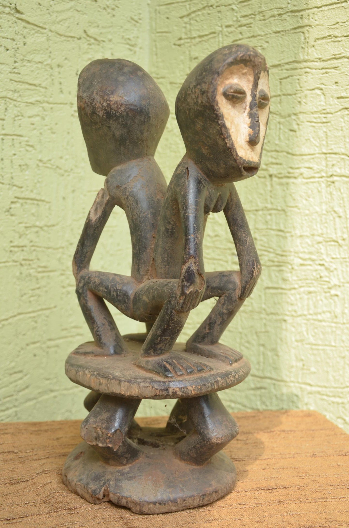 Authentic Lega Janus Figure | Congolese Philosophical Art