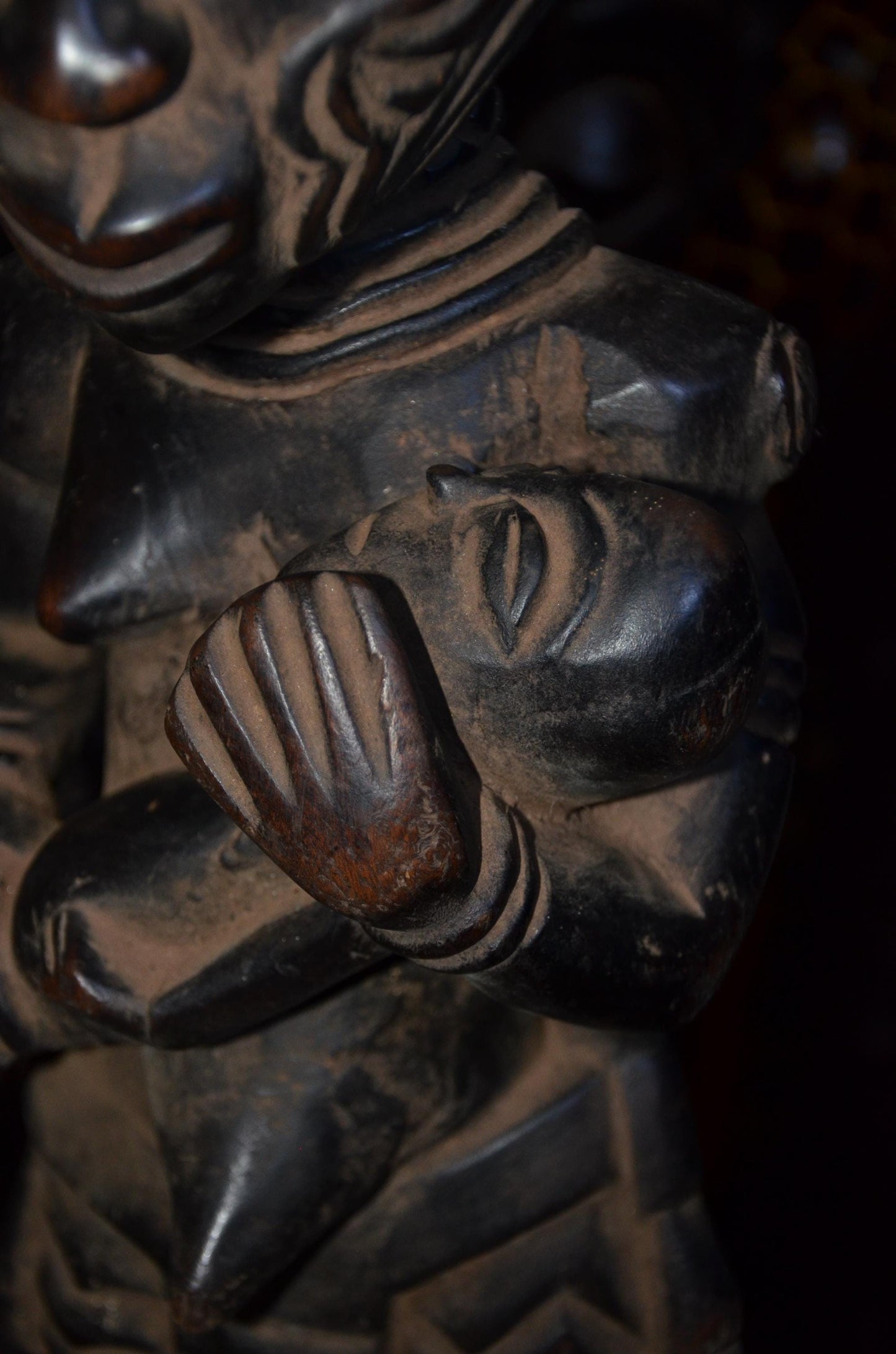 Authentic Lulua Maternity Figure | Bena Lulua Sculpture | African Tribal Art