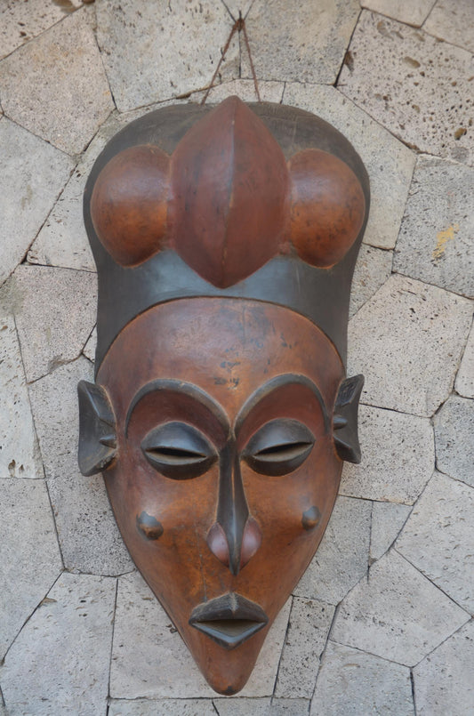 Authentic Guro-Style Mask | Large Ivorian Tribal Wall Art