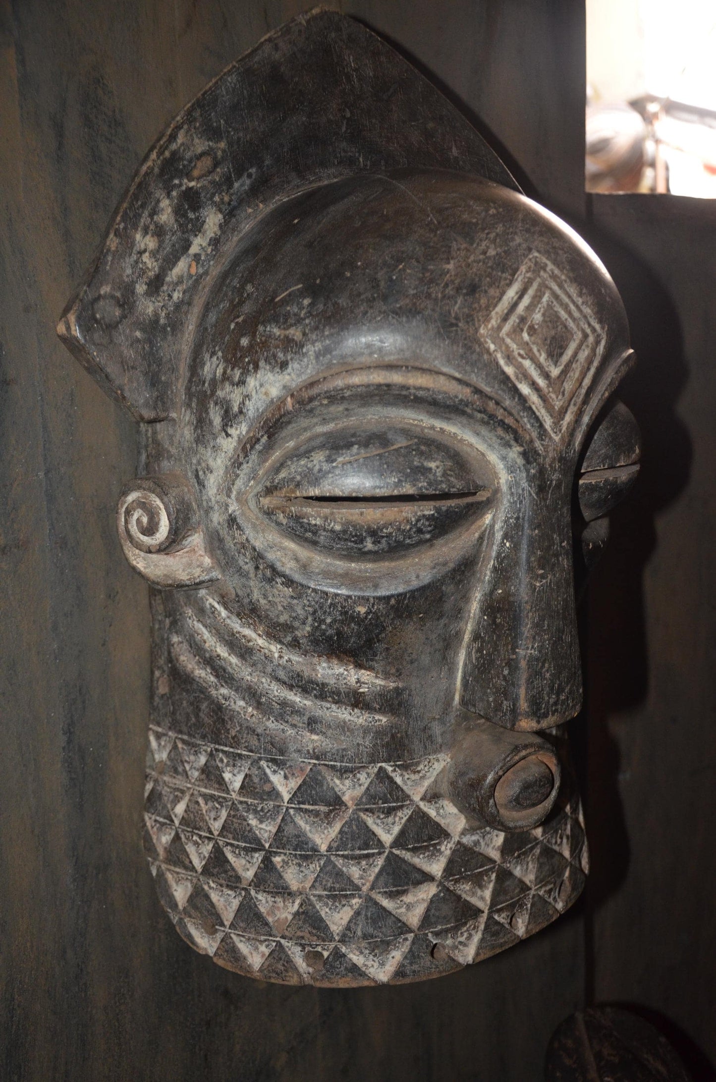 Authentic Luba Songye Mask | Kikashi Female Spirit | Tribal African Art