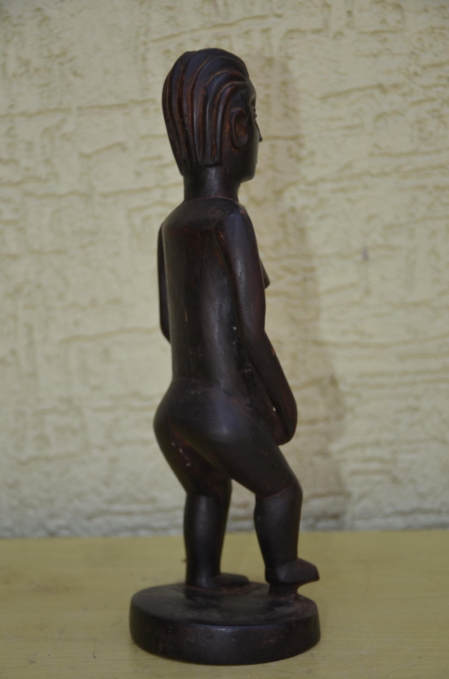 Authentic Luba Female Maternity Figure | Congolese Art