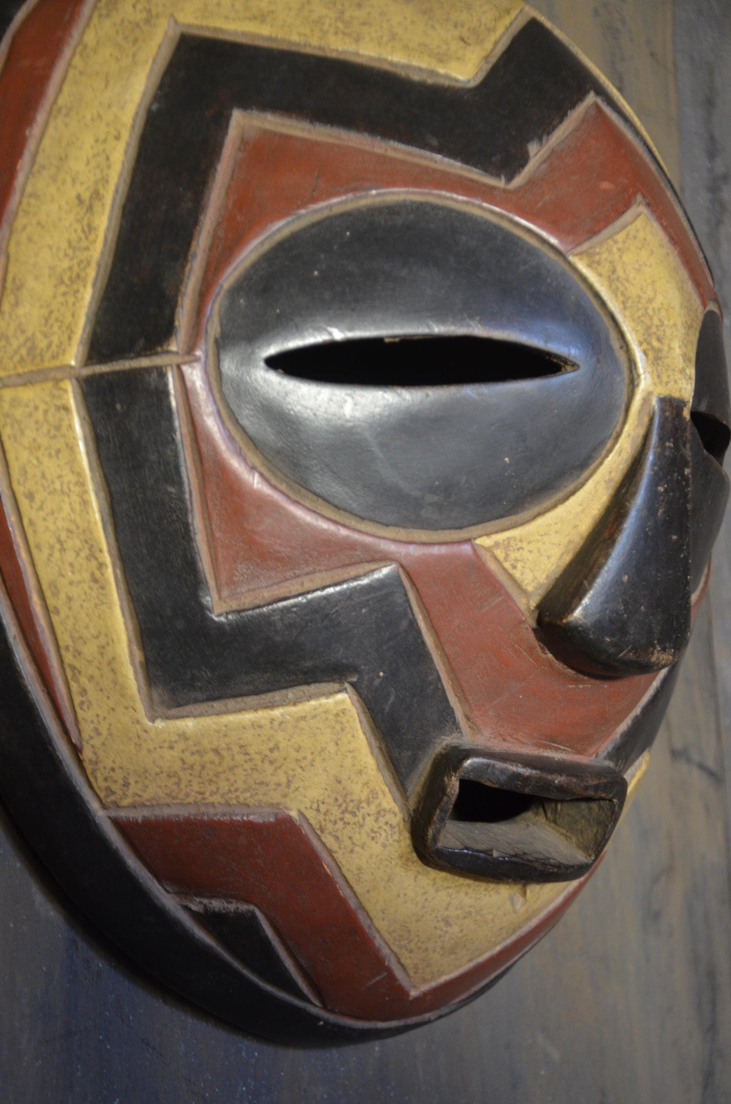 Authentic Songye Kifwebe Mask | Congolese Tribal Art | Hand-Carved