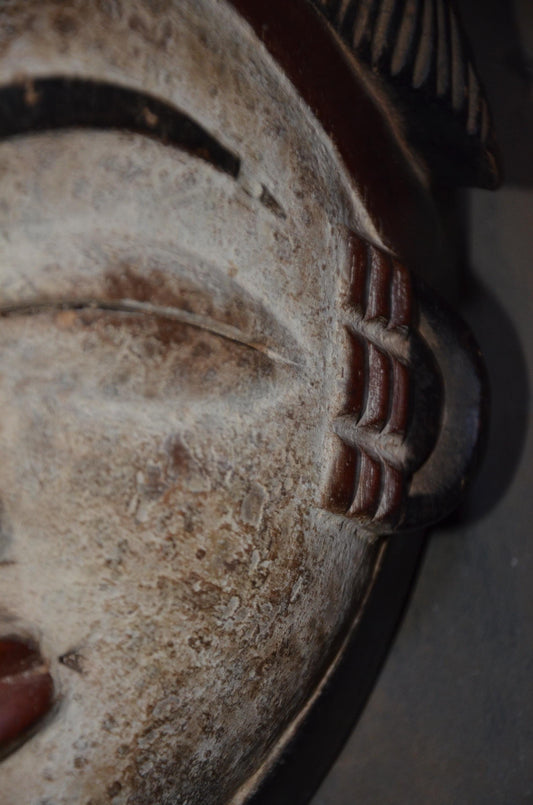 Authentic Bapunu Mask | Okuyi Ancestral Spirit | Gabonese Art