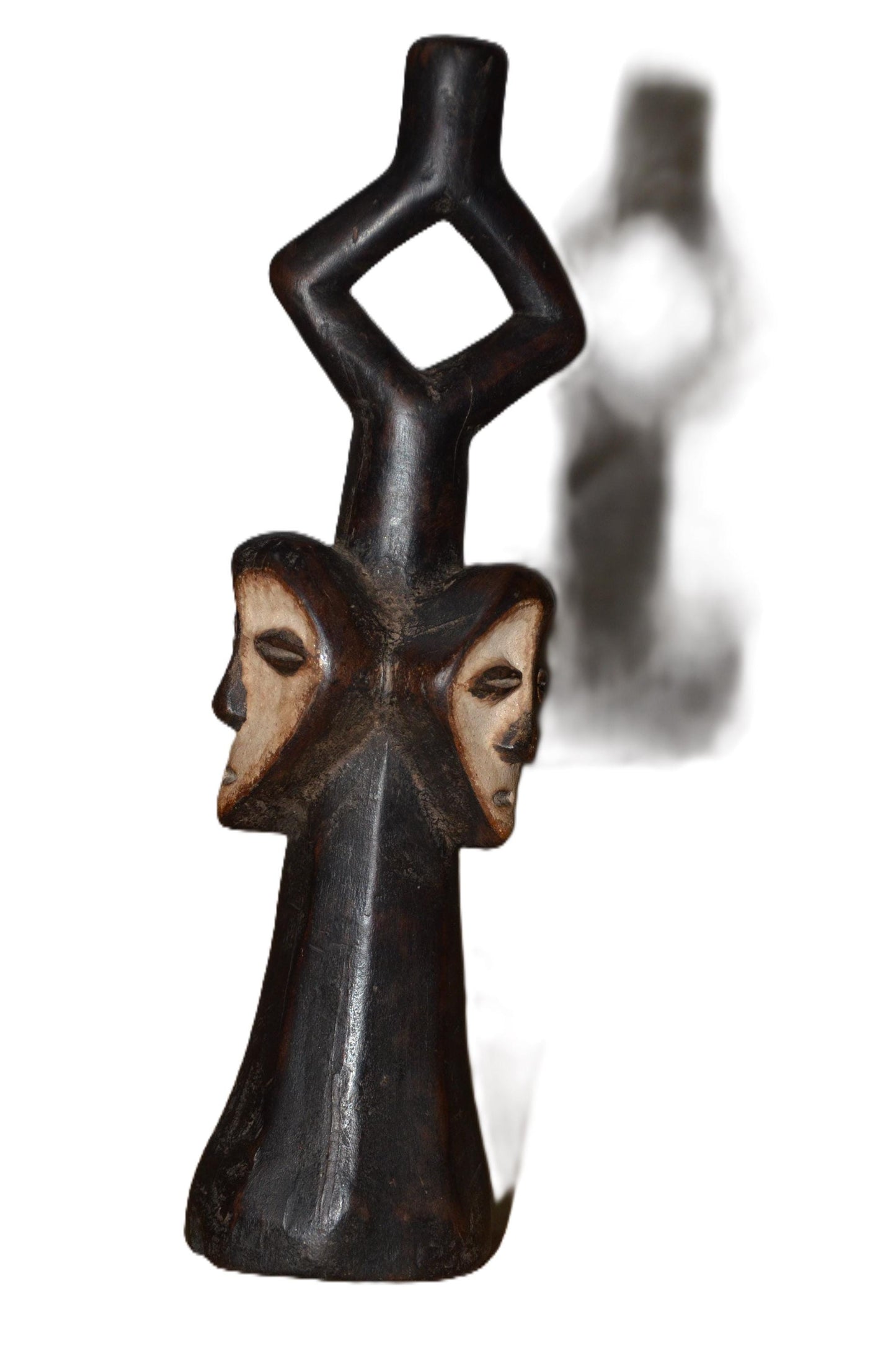 Authentic Lega Statue | Congolese Tribal Art | Hand-Carved Wood Sculpture