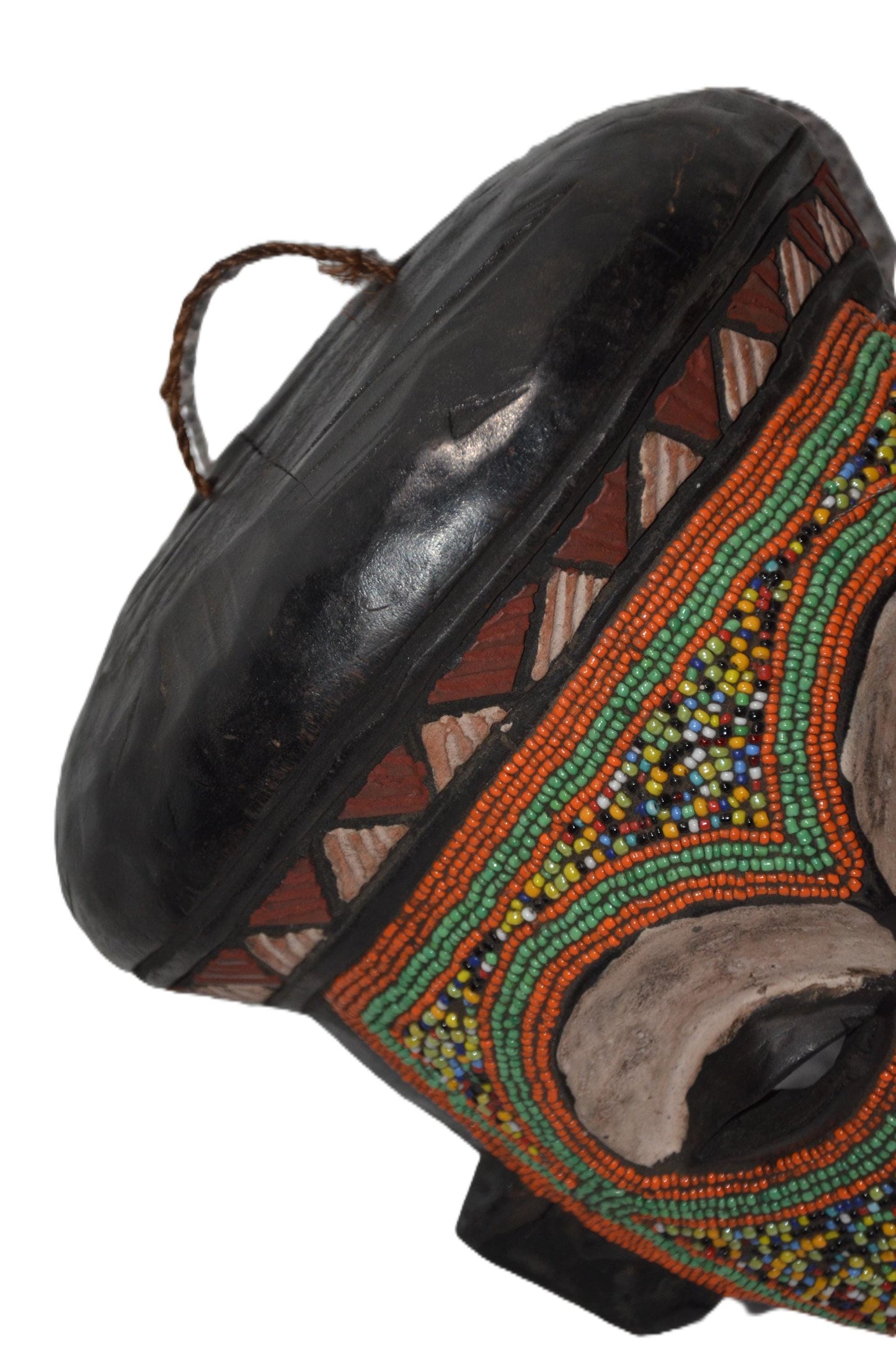 Kumu Queen Beaded Mask – African Tribal Wall Art