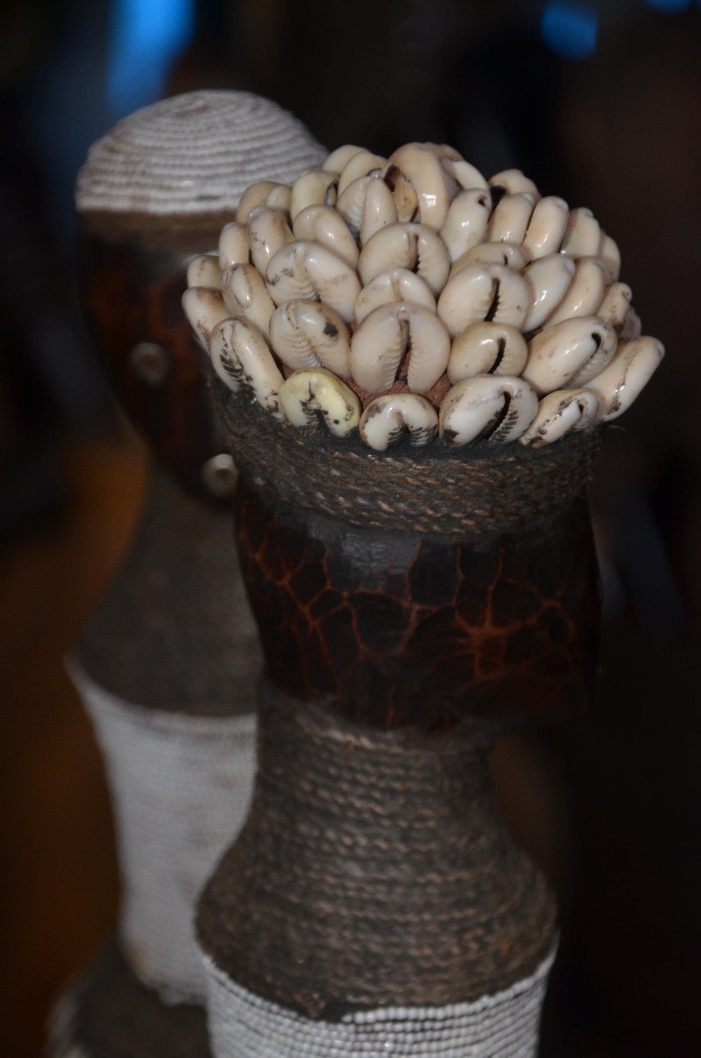 Namji Fertility Doll | Authentic Beaded Tribal Art | Cameroonian Decorative Statue