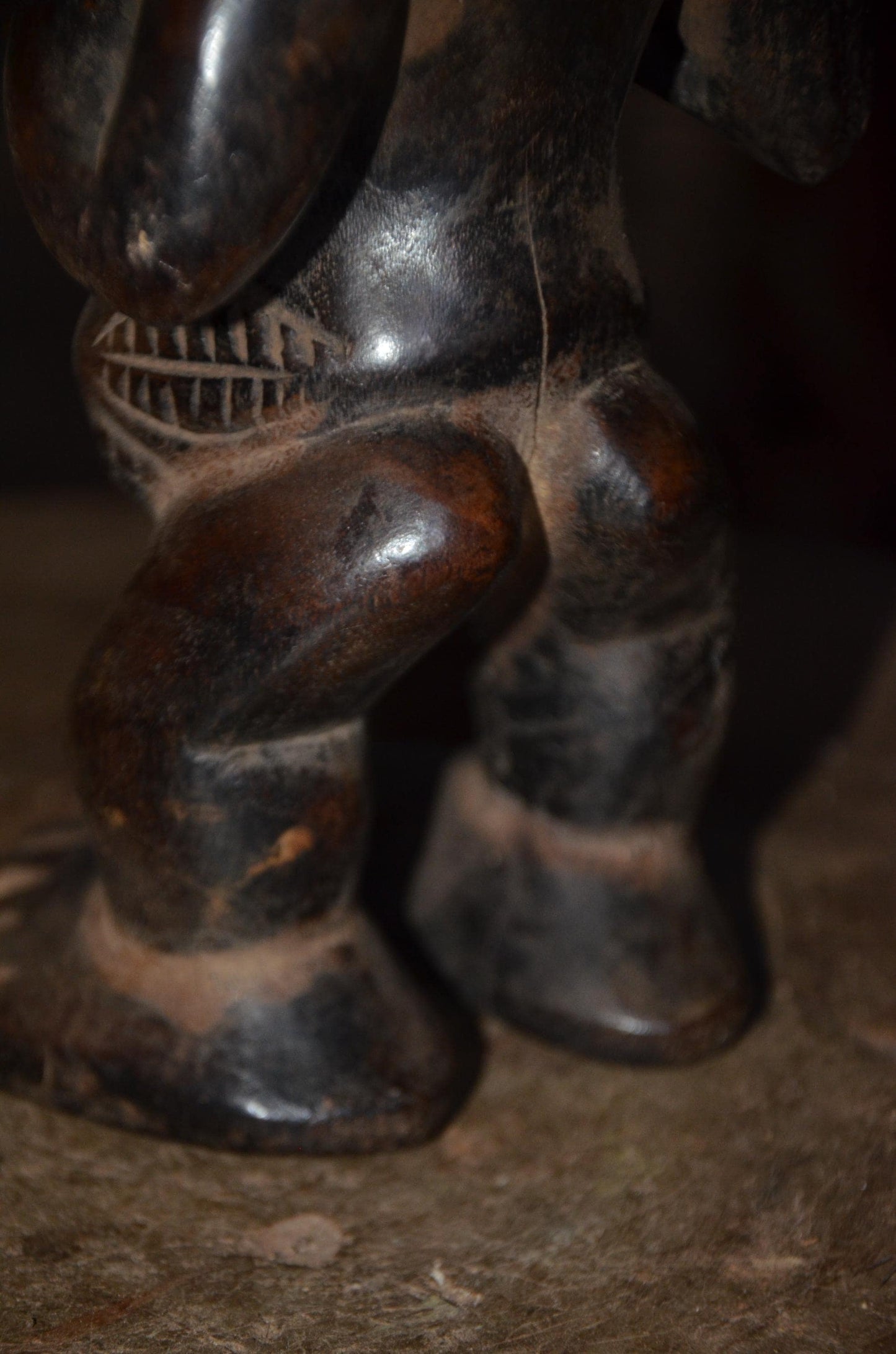 Authentic Luba Statue | Female Ancestor Figure | Hand-Carved Wood Art