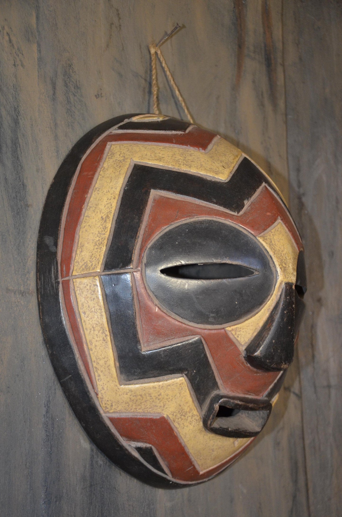 Authentic Songye Kifwebe Mask | Congolese Tribal Art | Hand-Carved