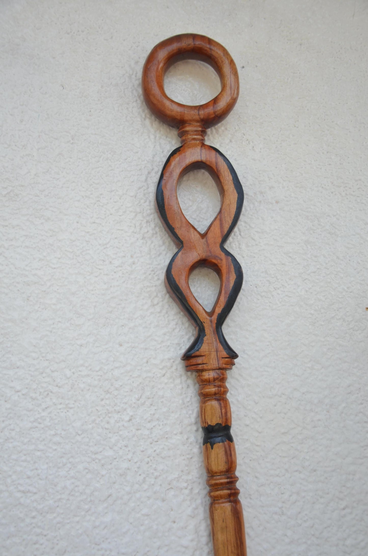 Handcrafted African Royal Walking Stick | Traditional Wooden Cane and Staff
