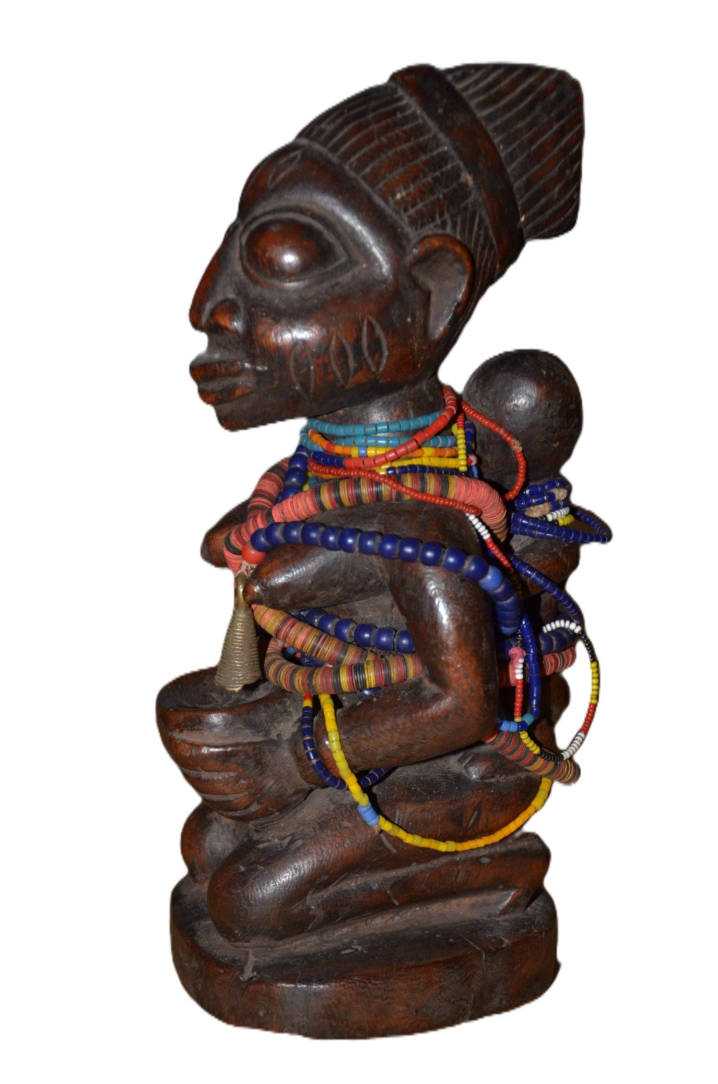 Authentic Mumuye Statue | Nigerian Tribal Figure | Abstract Wood Sculpture