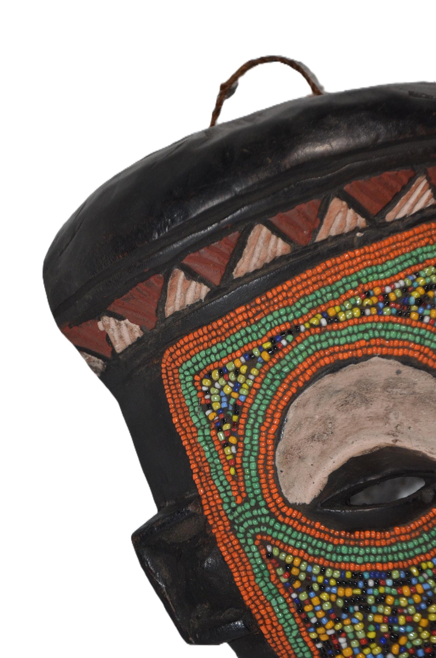 Kumu Queen Beaded Mask – African Tribal Wall Art
