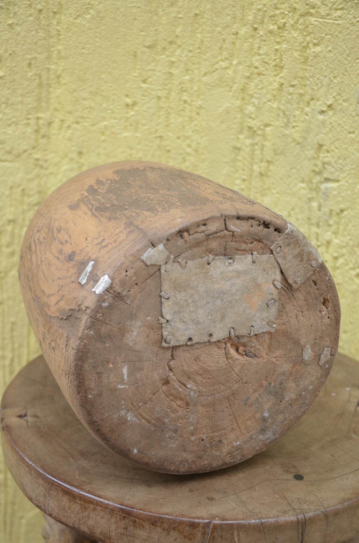 Authentic Rwandan Milk Vessel | Traditional Icyansi | Hand-Carved Wood