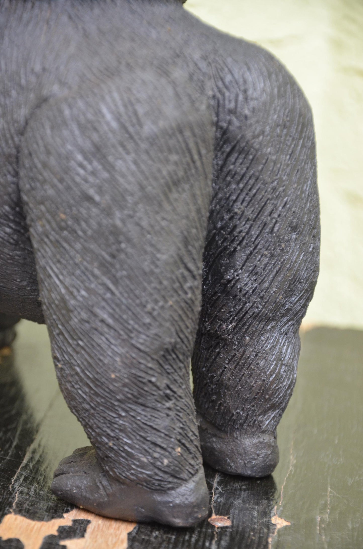 Handcrafted Clay Sculpture | Mother Gorilla Carrying Infant