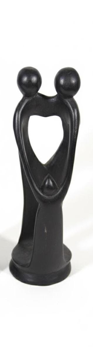 Rwandese Abstract Family – Hand-Carved Wooden Sculpture