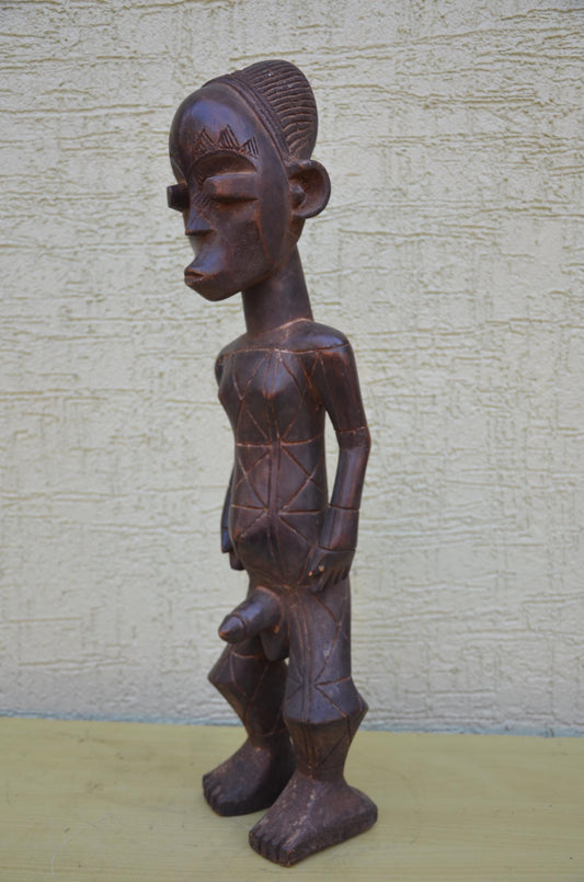 Authentic Luba Songye Statue | Congolese Tribal Art