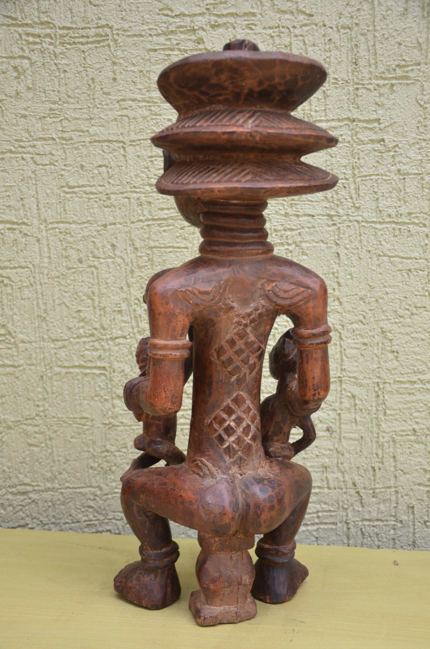 Yoruba Wooden Maternity Sculpture | African Tribal Art