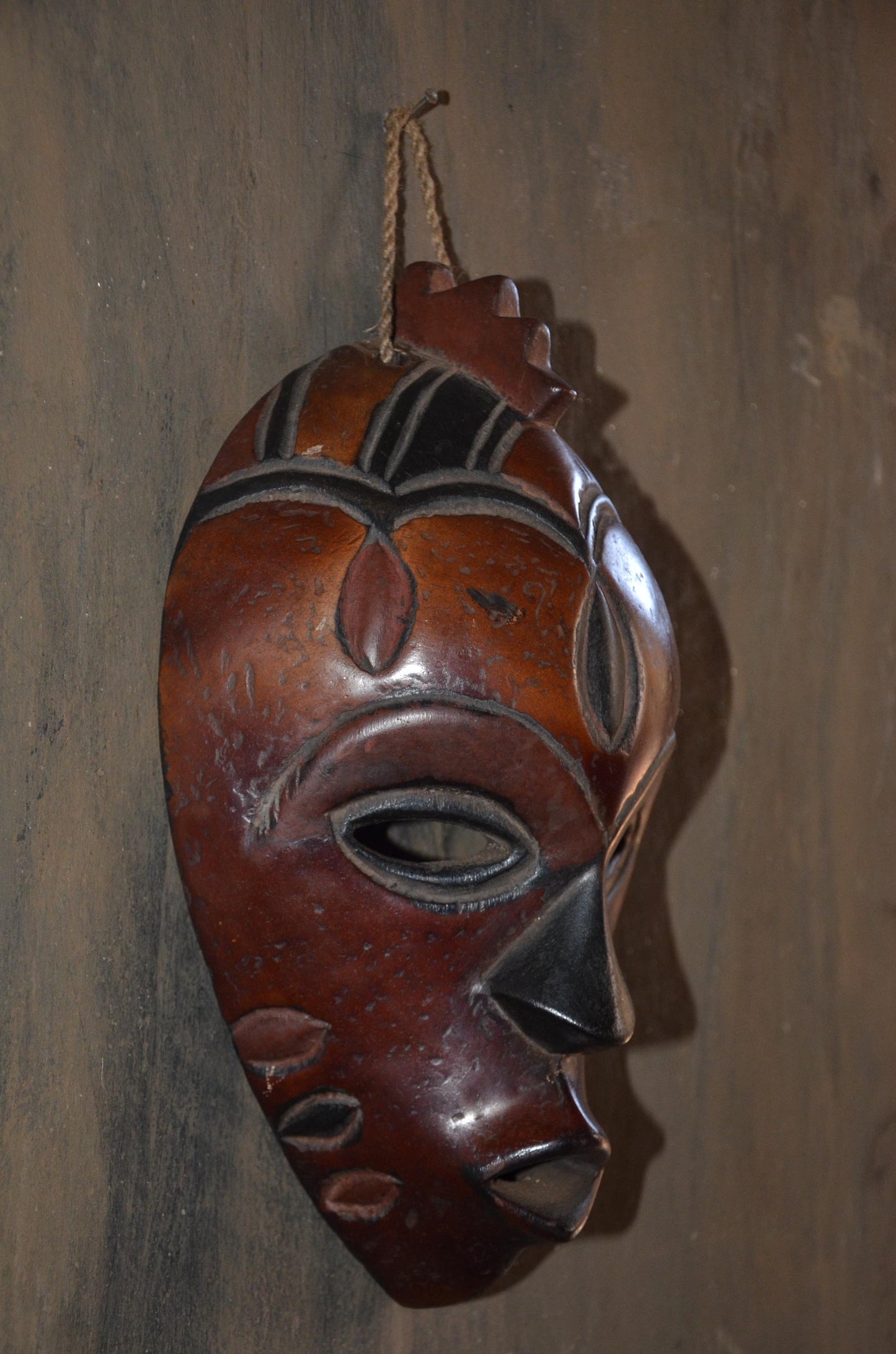 Authentic Chokwe Mask | Congolese Tribal Art | Hand-Carved Wood