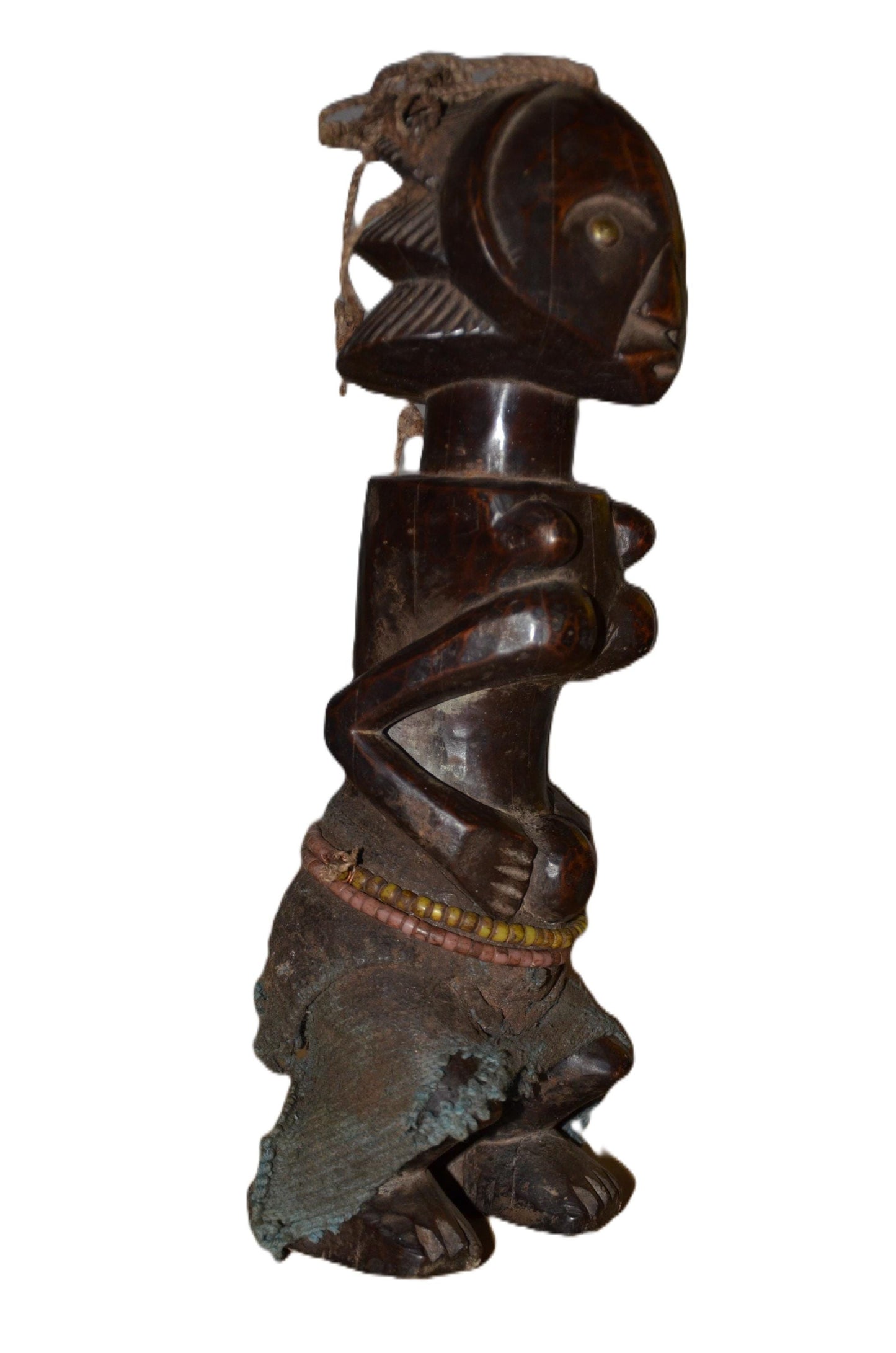 Authentic Ndekese Statue | Congolese Tribal Art | Hand-Carved Wood Sculpture