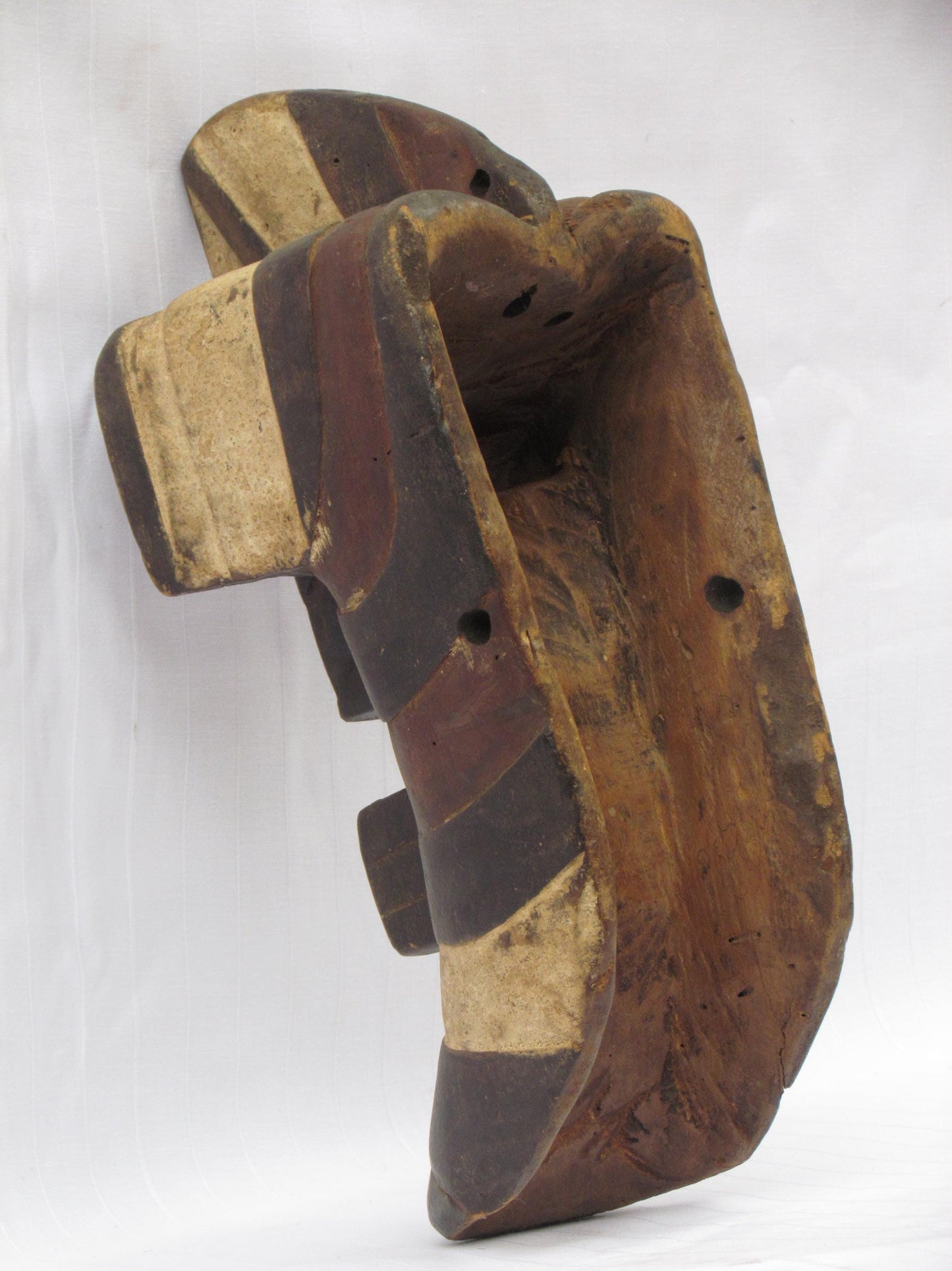 Songye Mask | Authentic Congolese Tribal Art | Hand-Carved Wood Ritual Wall Sculpture