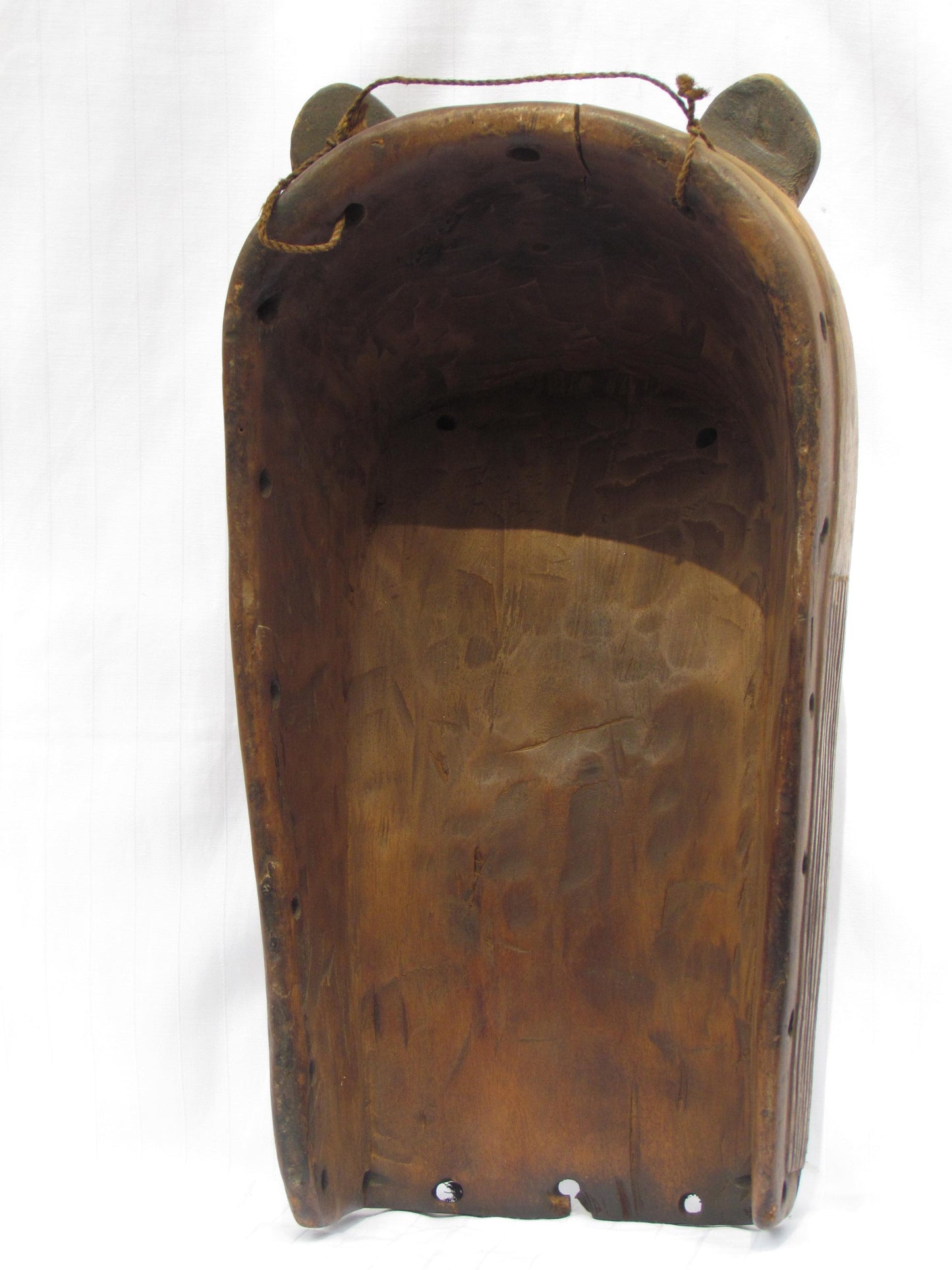 Luba Owl Mask | Authentic Congolese Tribal Art | Hand-Carved Wood Wisdom Totem Plaque