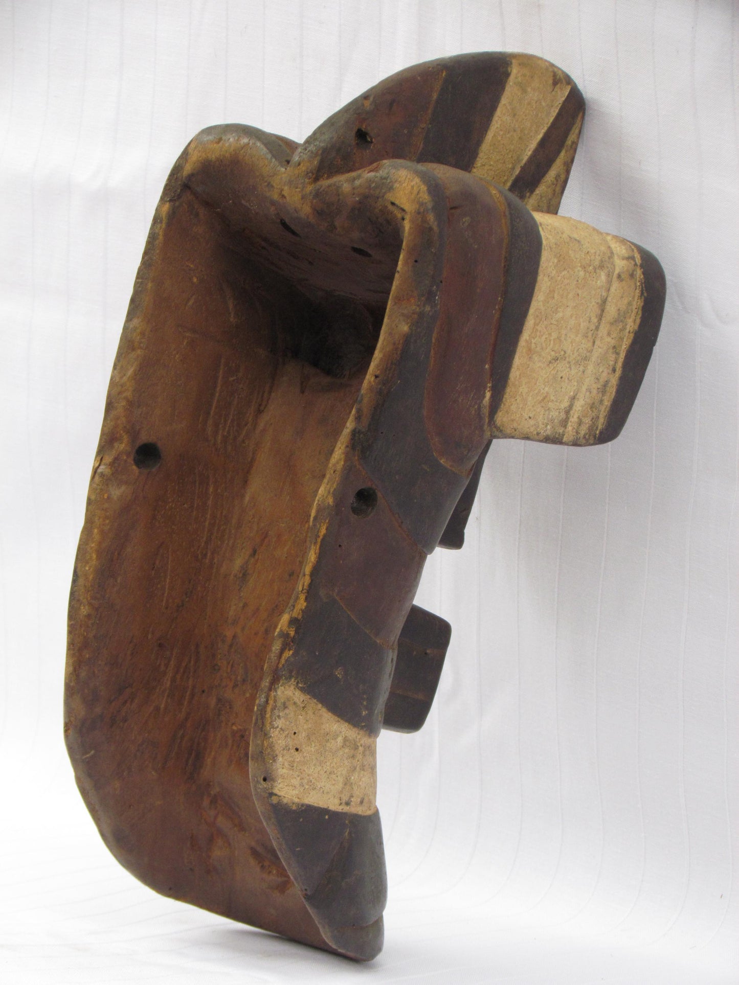 Songye Mask | Authentic Congolese Tribal Art | Hand-Carved Wood Ritual Wall Sculpture