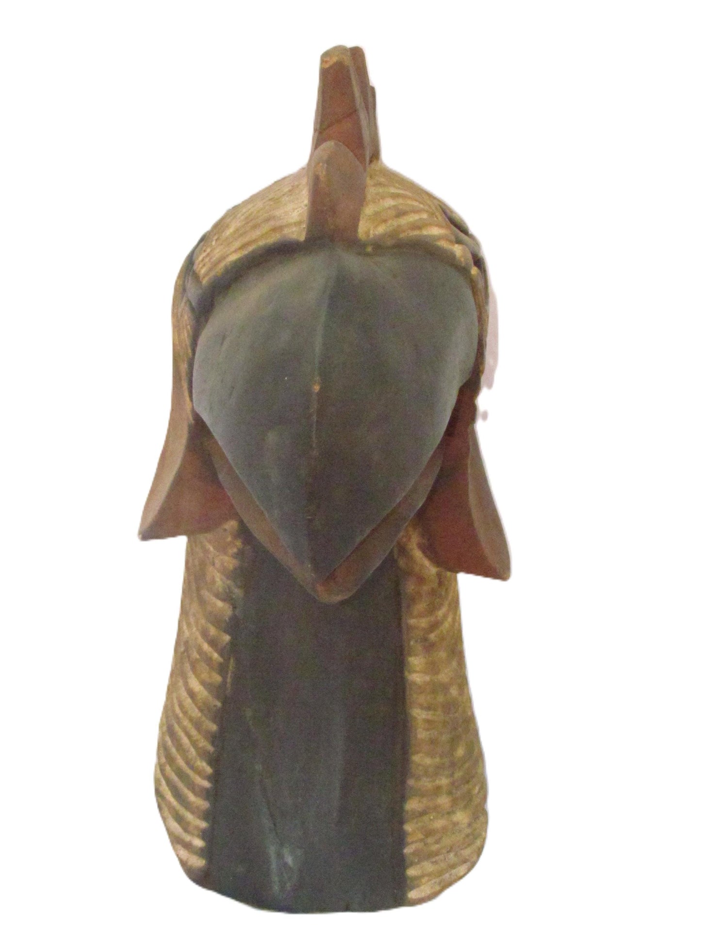 Luba Bird Mask | Authentic Congolese Tribal Art | Hand-Carved Wood Ritual Wall Hanging