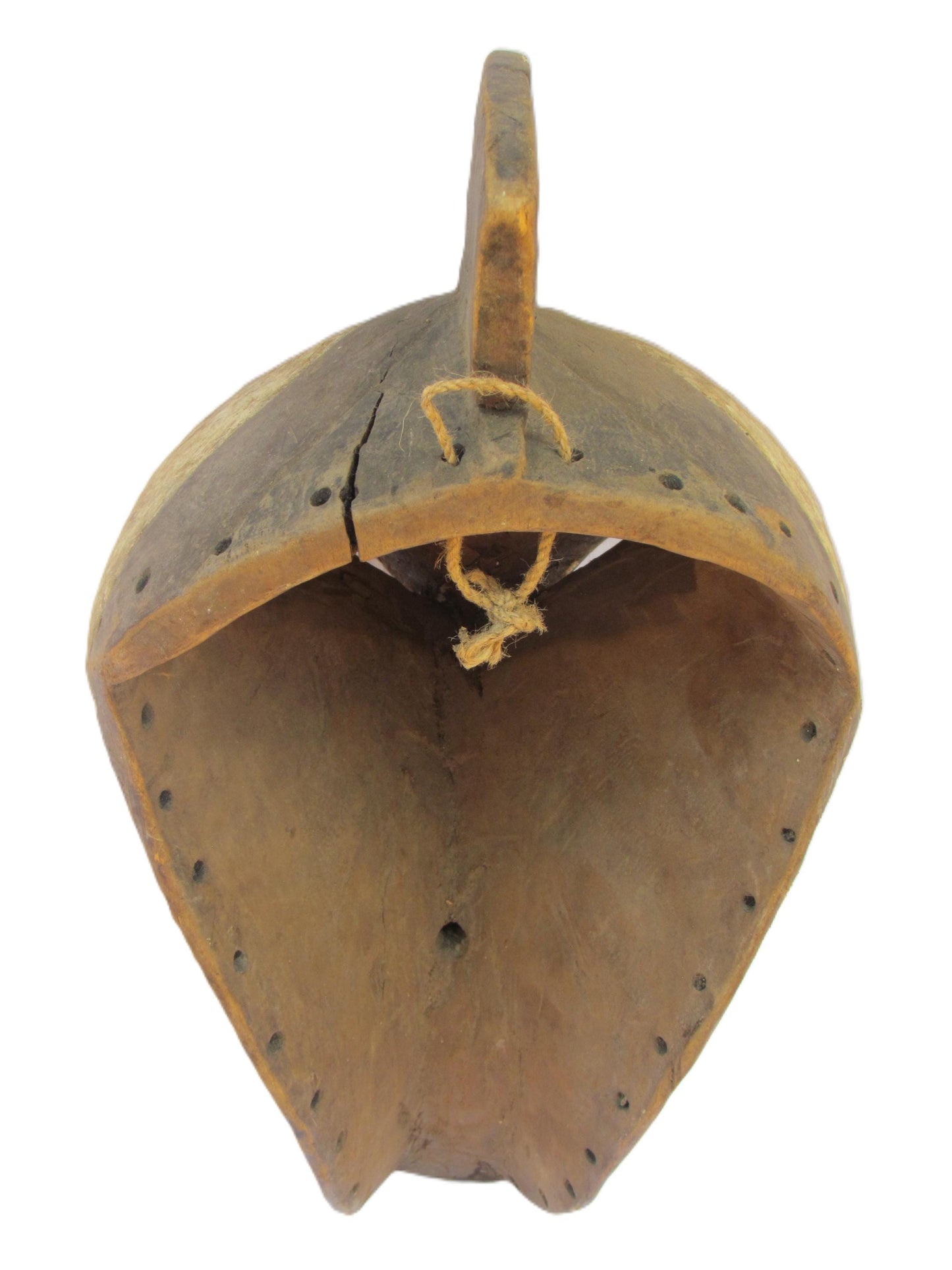 Songye Mask | Large Authentic Congolese Tribal Art | Hand-Carved Wood Ritual Wall Sculpture