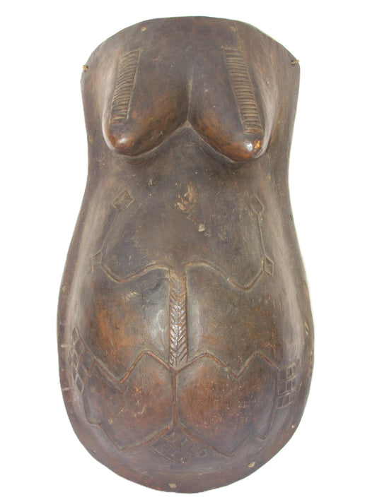 Makonde Maternity Mask | Authentic Tanzanian Ritual Art | Hand-Carved African Fertility Art