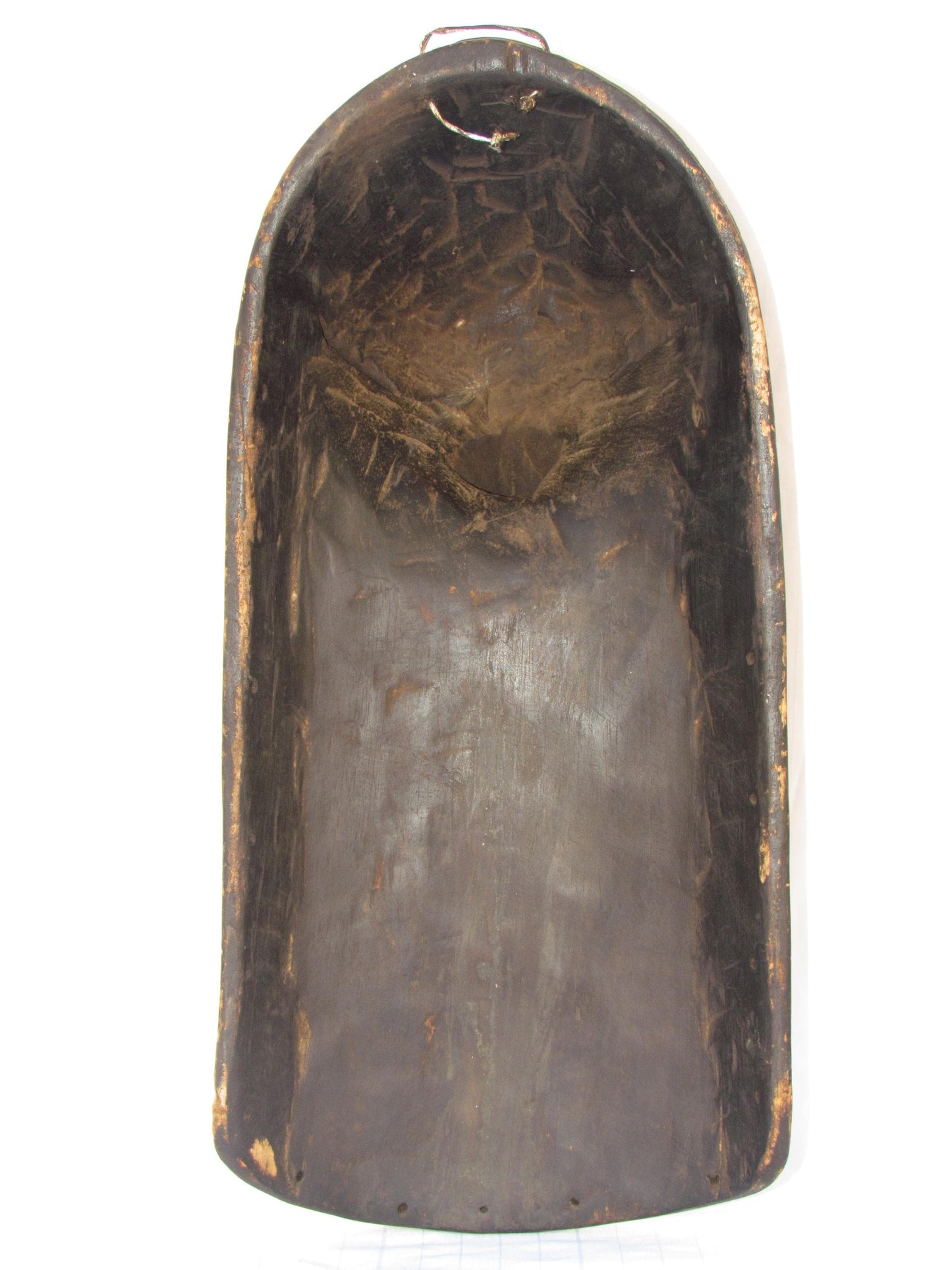 Kusu Bird Mask | Authentic Congolese Tribal Art | Hand-Carved Minimalist Ritual Plaque