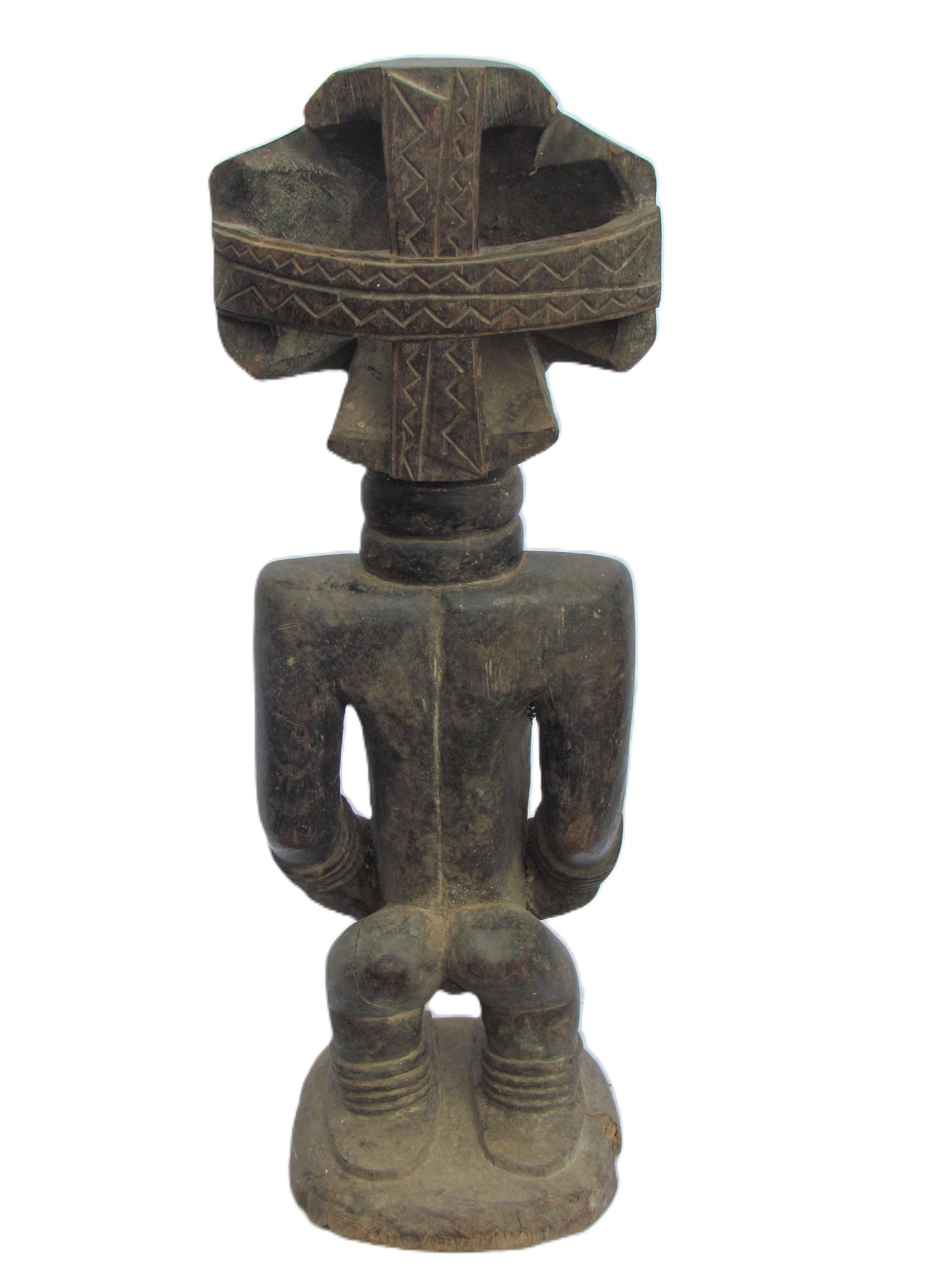 Luba Court Figure | Hand-Carved Wood Female Statue | Congo Ancestral Royalty Art