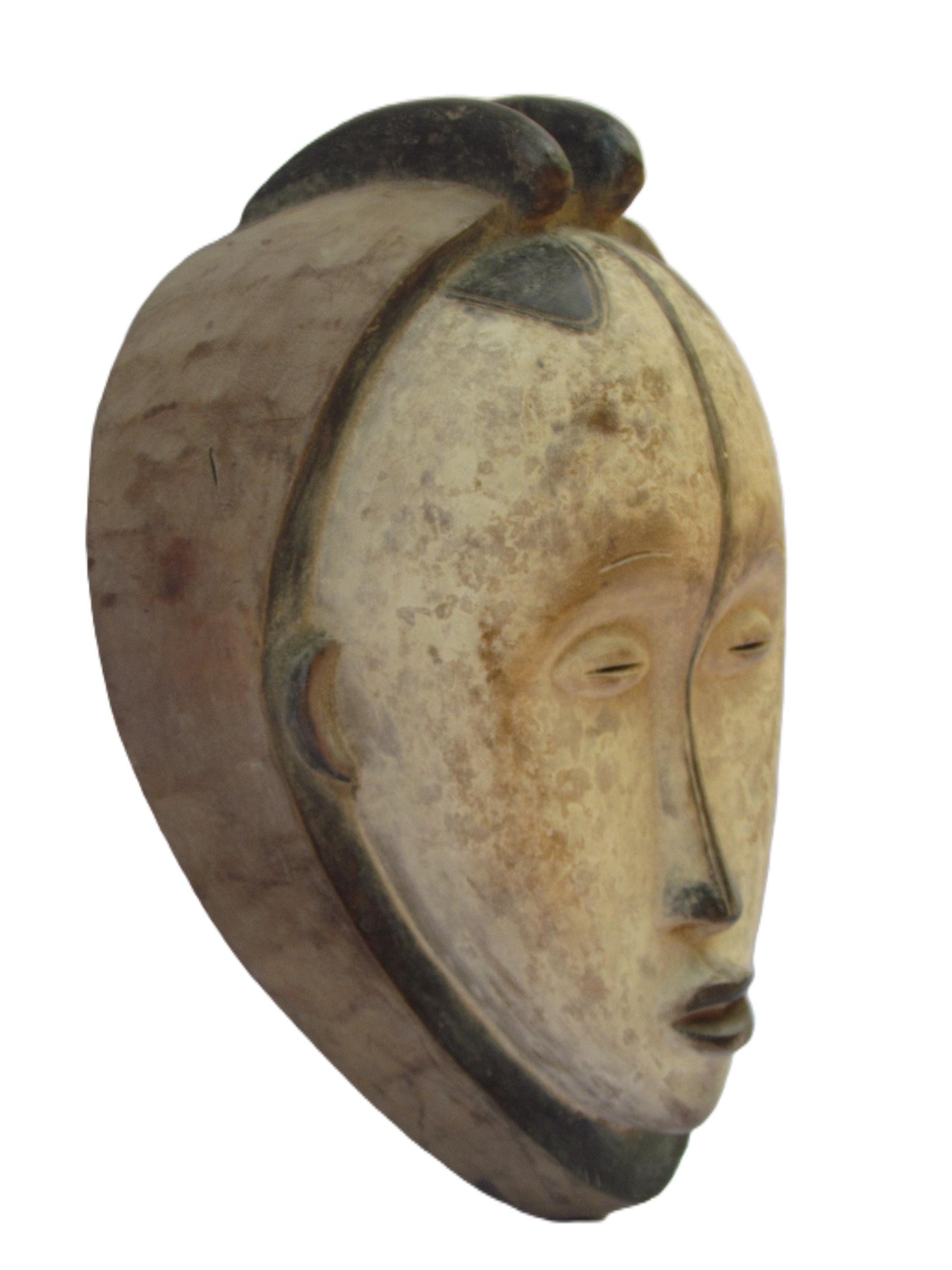 Madrine Luba Figure | Authentic Congolese Art | Hand-Carved Traditional Female Statue