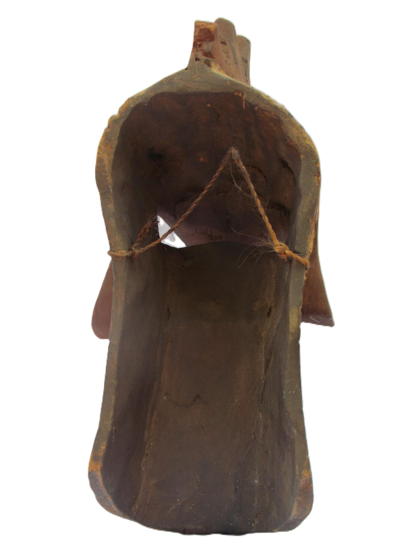 Luba Bird Mask | Authentic Congolese Tribal Art | Hand-Carved Wood Ritual Wall Hanging