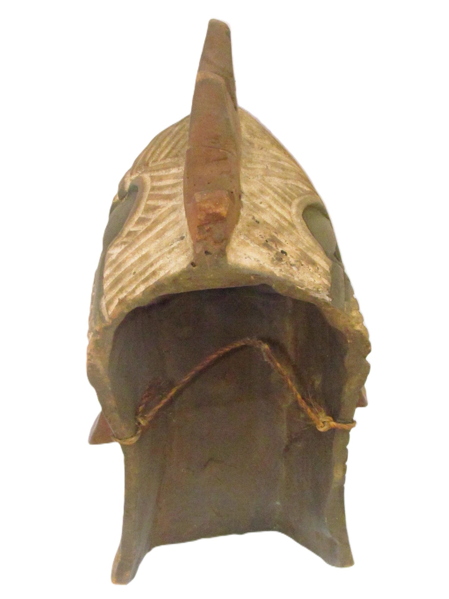 Luba Bird Mask | Authentic Congolese Tribal Art | Hand-Carved Wood Ritual Wall Hanging