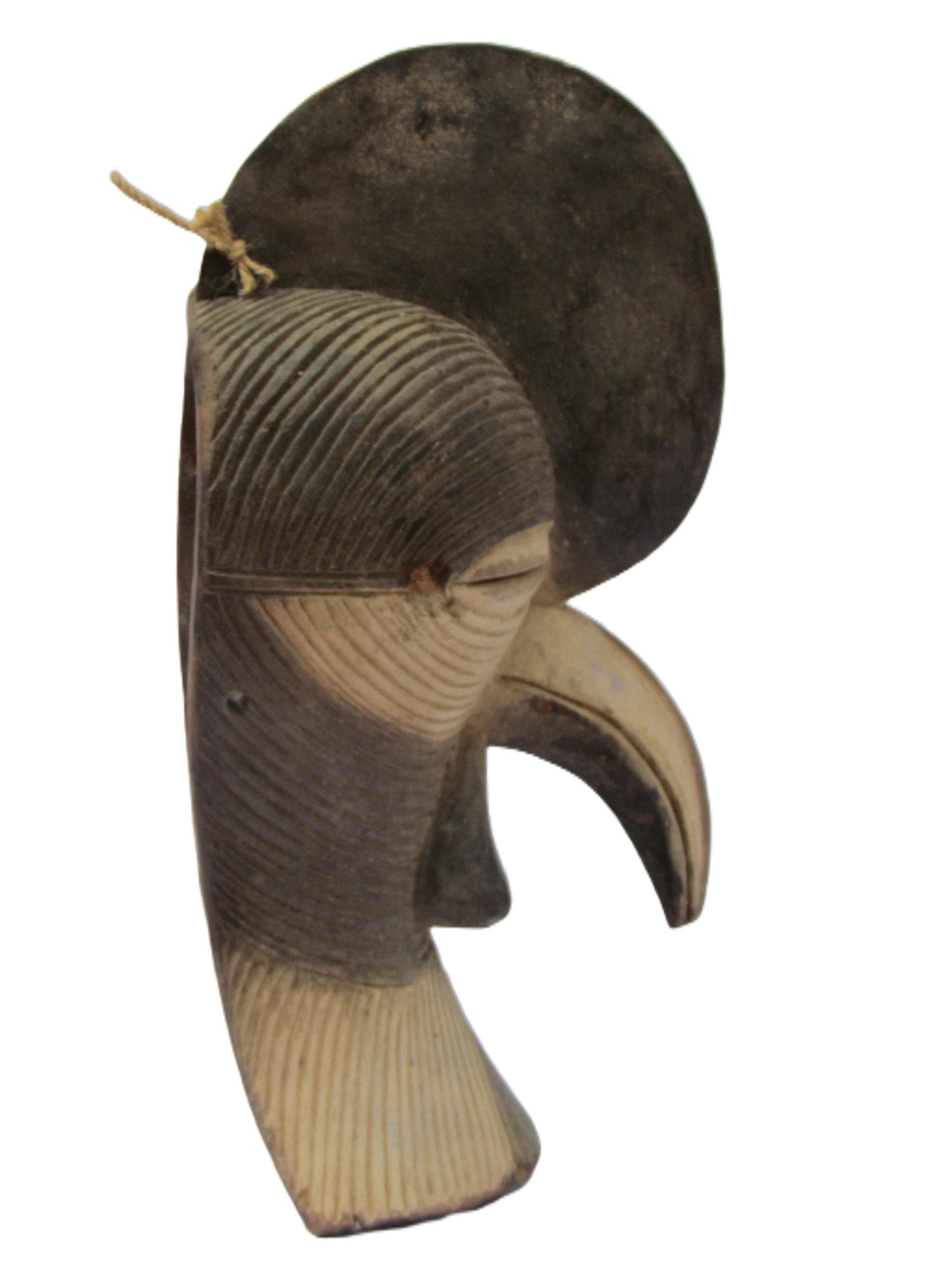 Songye Kifwebe Mask | Deep Carved Wood Wall Decor | Congo Ritual Protection Art
