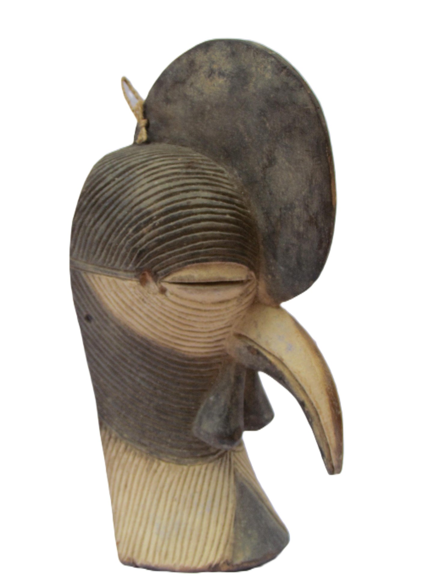 Songye Kifwebe Mask | Deep Carved Wood Wall Decor | Congo Ritual Protection Art