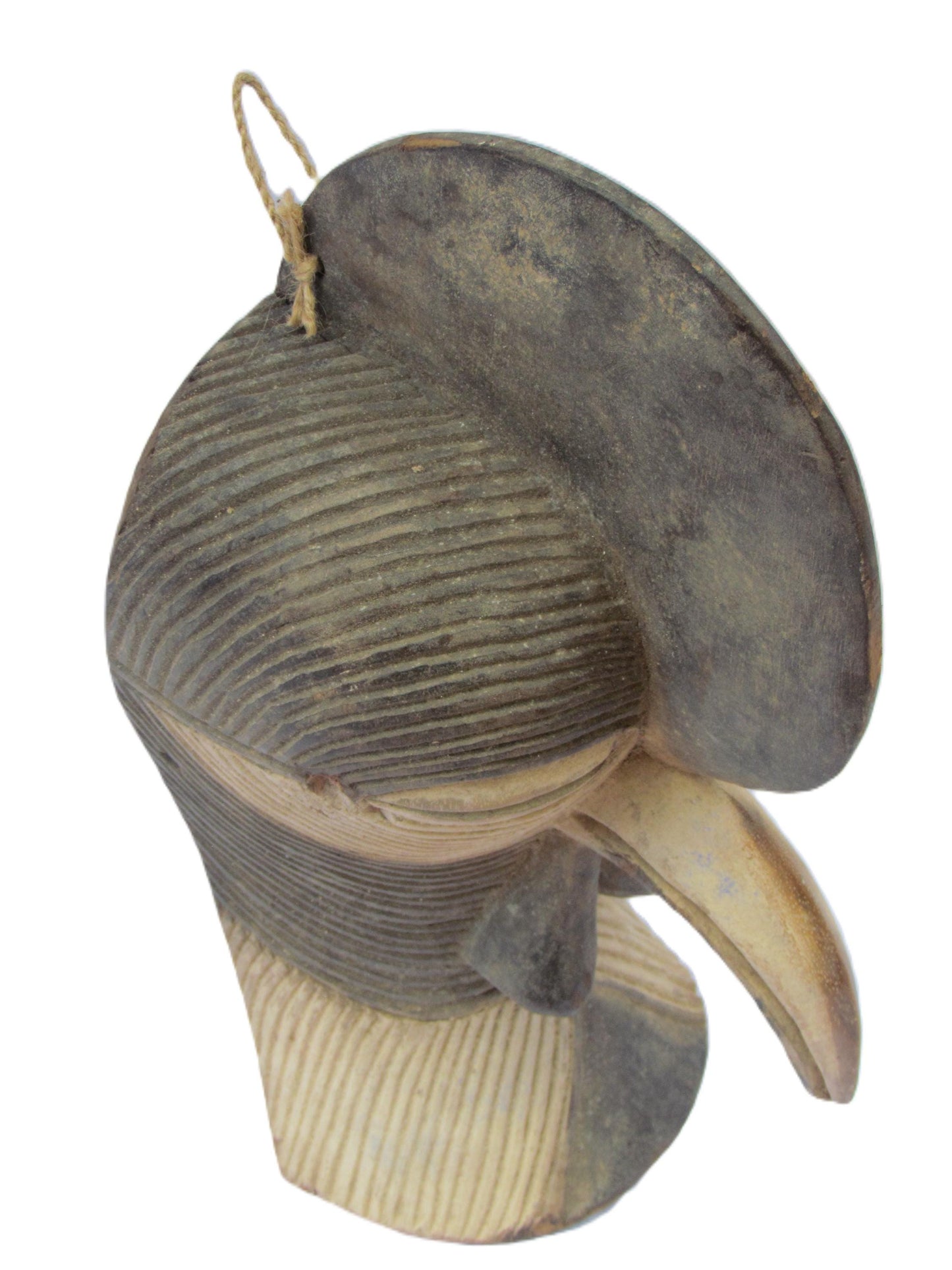 Songye Kifwebe Mask | Deep Carved Wood Wall Decor | Congo Ritual Protection Art
