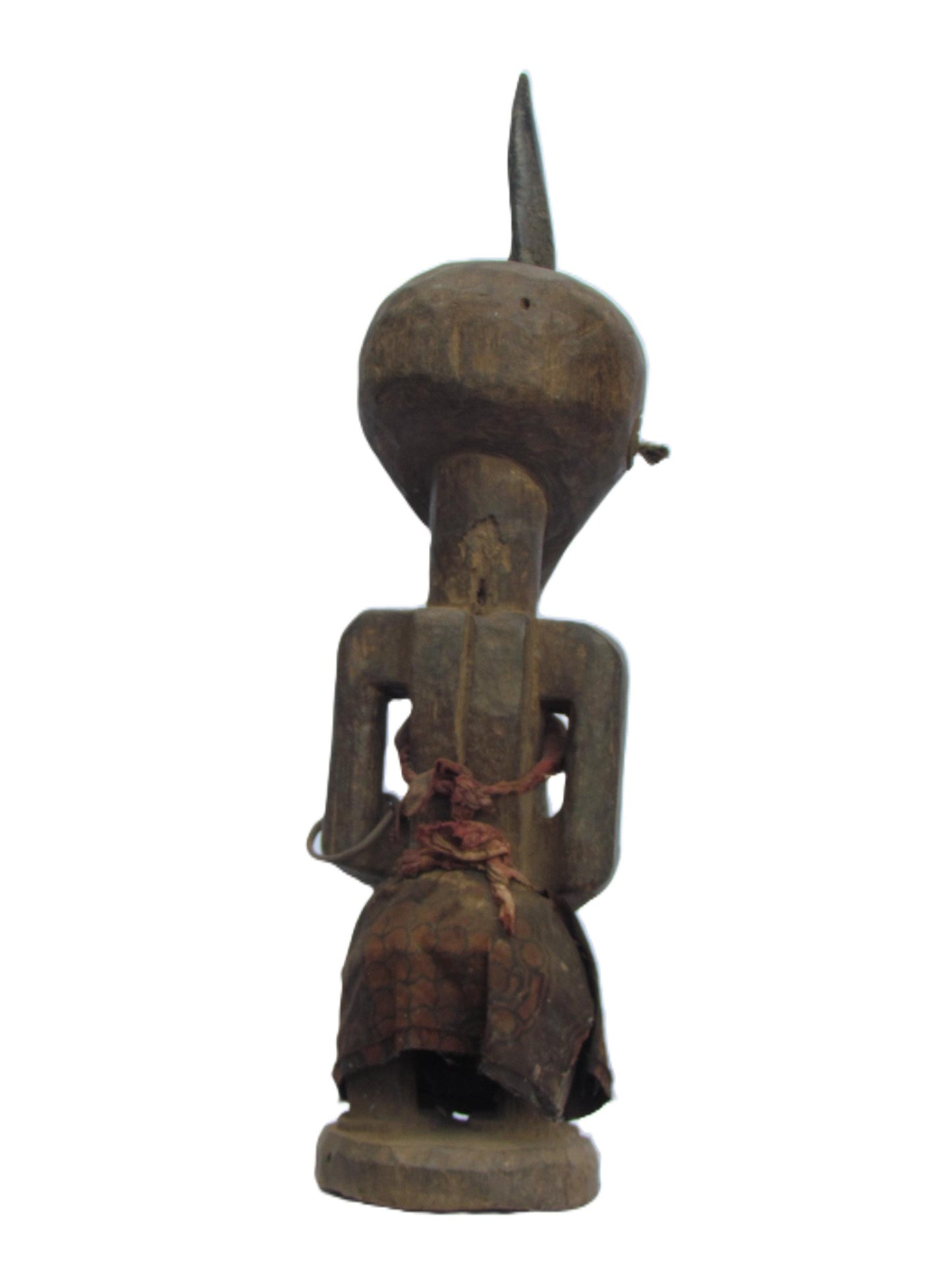 Songye Male Statue – 25" Hand-Carved Wood – 20th Century Congo Tribal Art