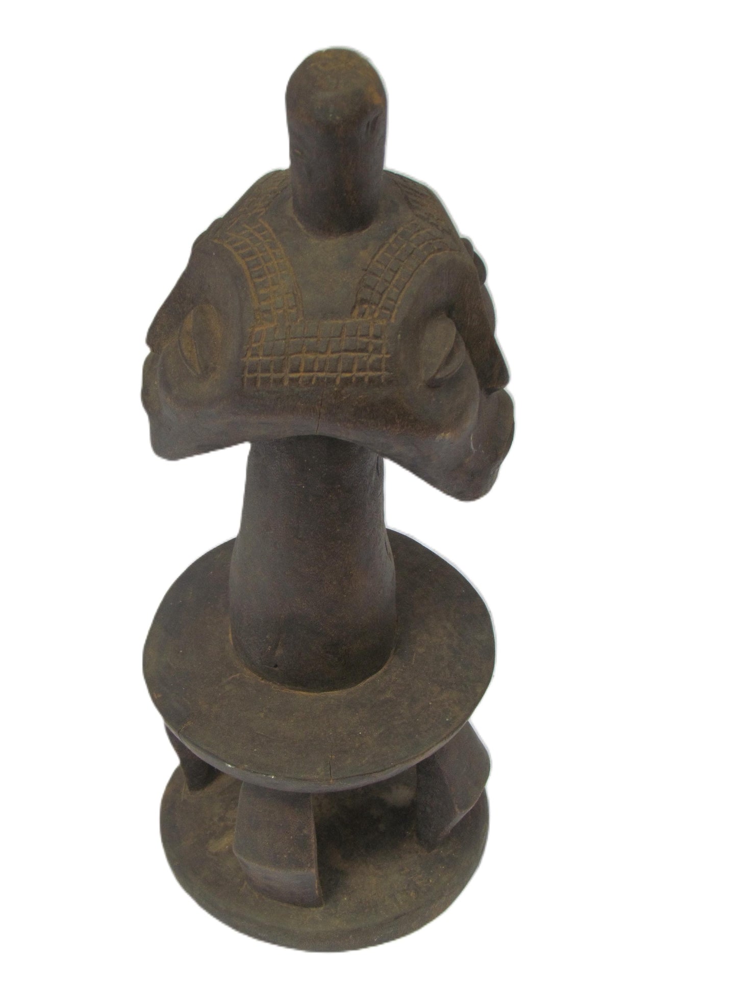 Lega Tribal Figure | Large Carved Wood Bwami Statue | Congo Ancestral Wisdom Art