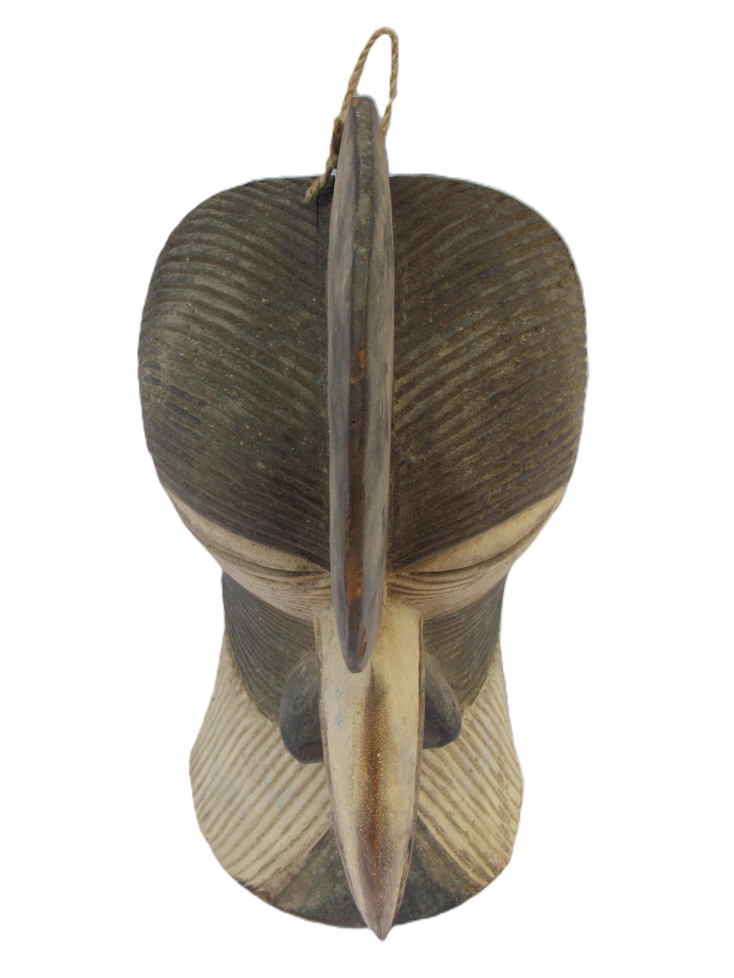 Songye Kifwebe Mask | Deep Carved Wood Wall Decor | Congo Ritual Protection Art